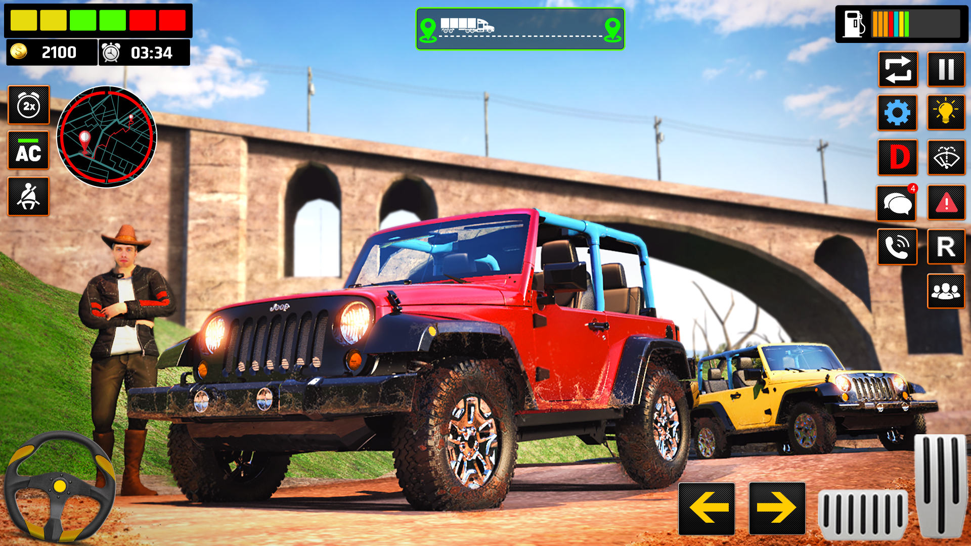 اسکرین شات 5 برنامه Offroad Mud Truck Transporter