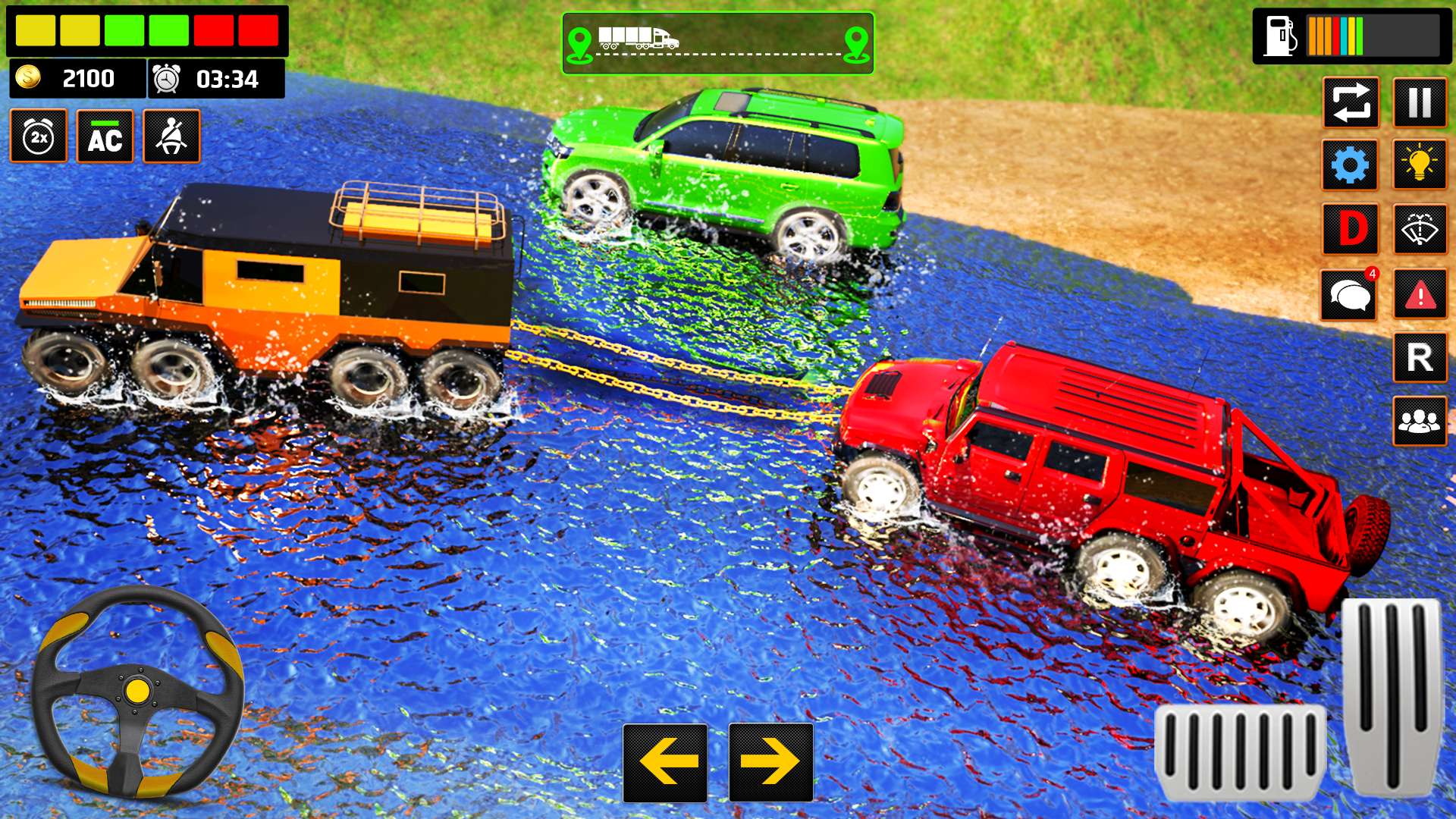 اسکرین شات 4 برنامه Offroad Mud Truck Transporter