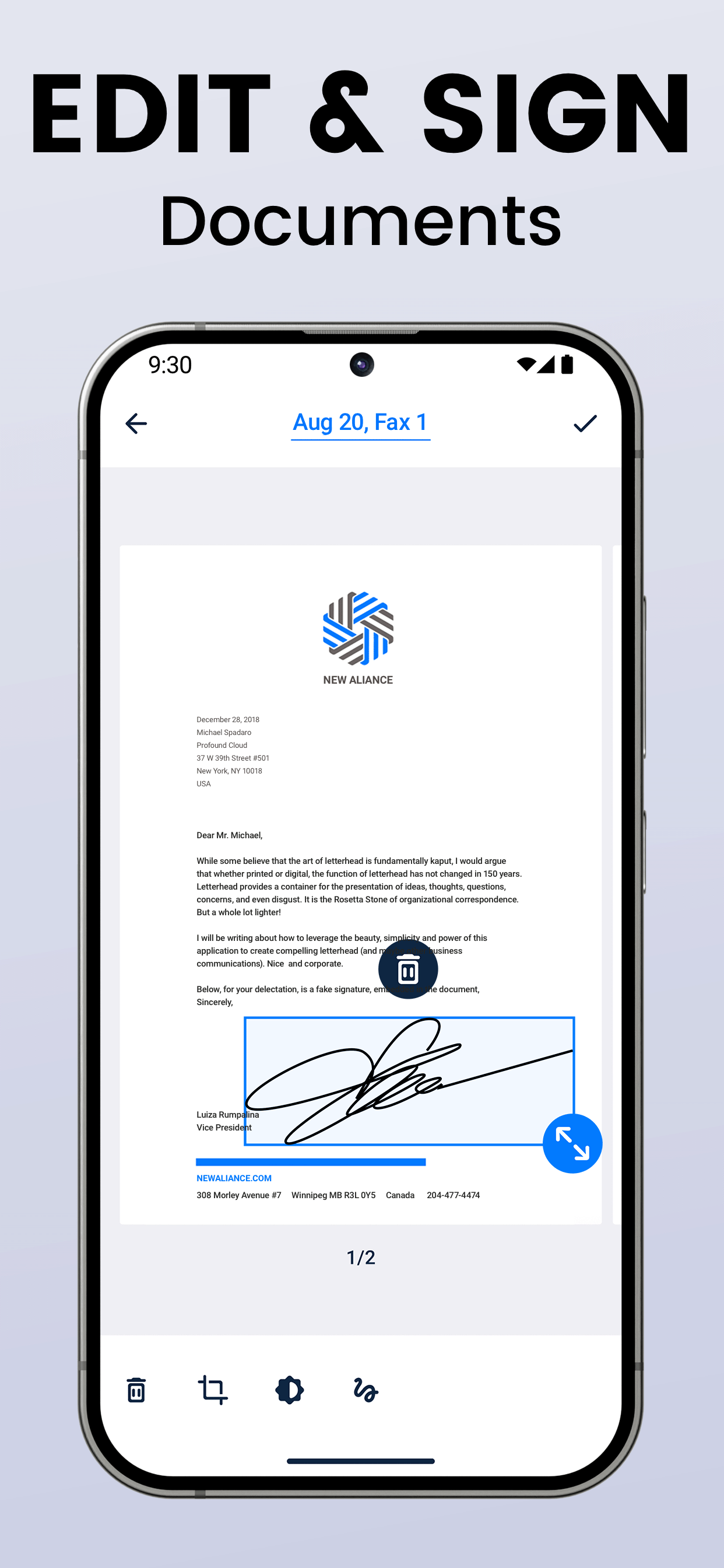 اسکرین شات 5 برنامه FaxFree: Send Faxes from Phone