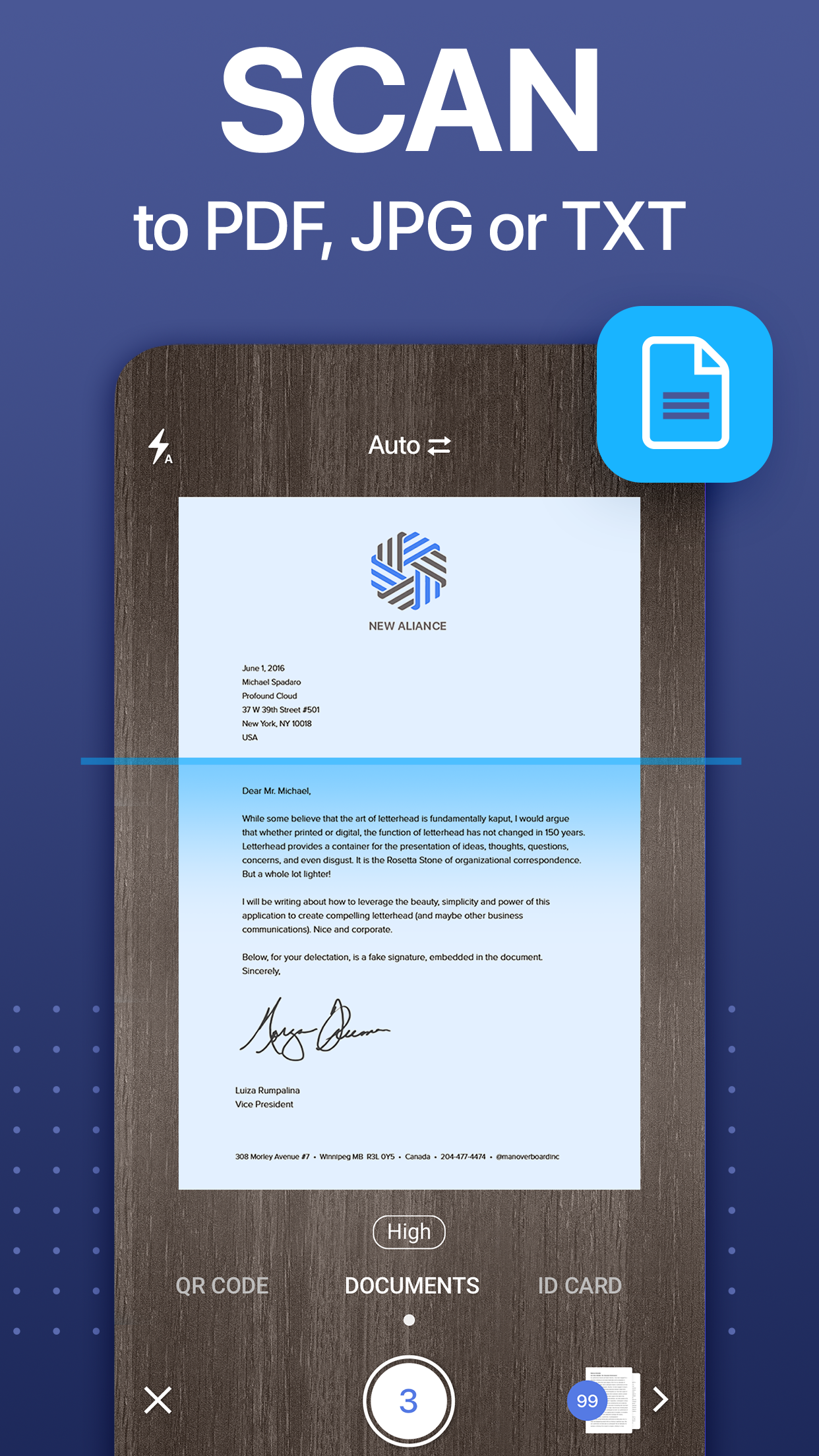 اسکرین شات 1 برنامه iScanner - PDF Scanner App