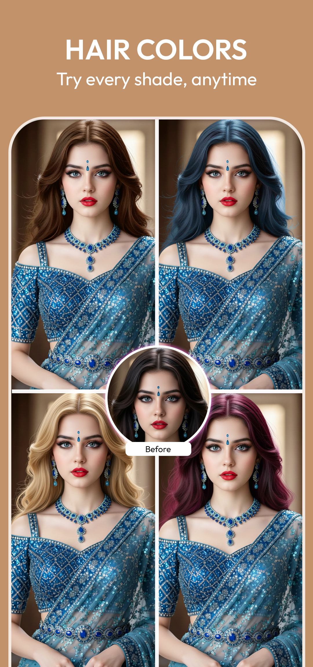 اسکرین شات 7 برنامه AI Saree & Dress Swap: MiSaree