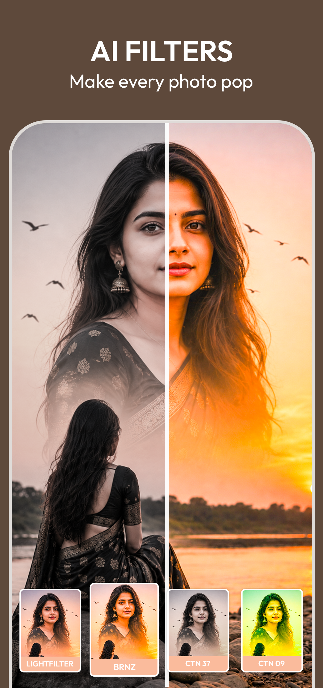 اسکرین شات 4 برنامه AI Saree & Dress Swap: MiSaree