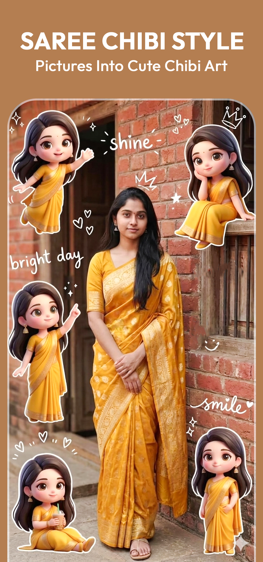 اسکرین شات 5 برنامه AI Saree & Dress Swap: MiSaree