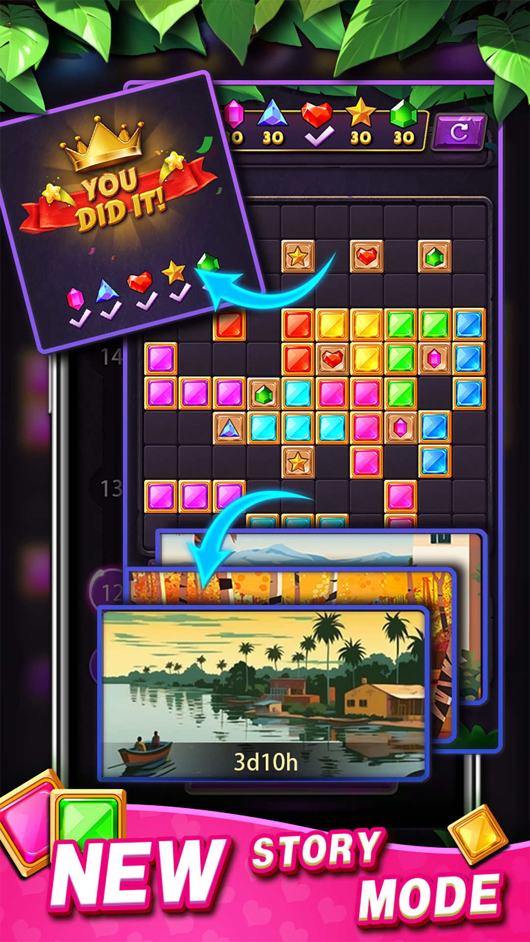 اسکرین شات 8 بازی Jewel Block Puzzle: Gem Crush