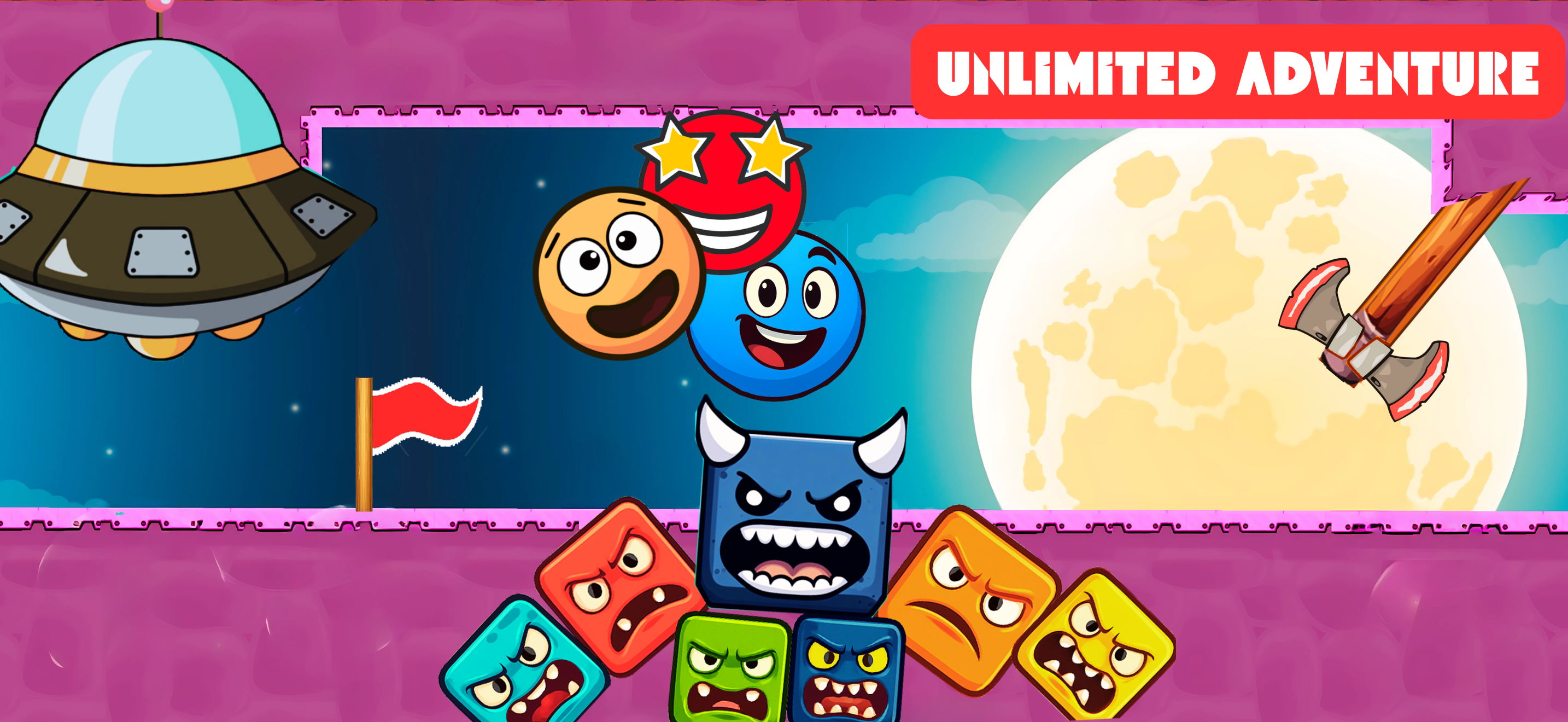 اسکرین شات 3 بازی Red Hero 4: Bounce Ball Bosses