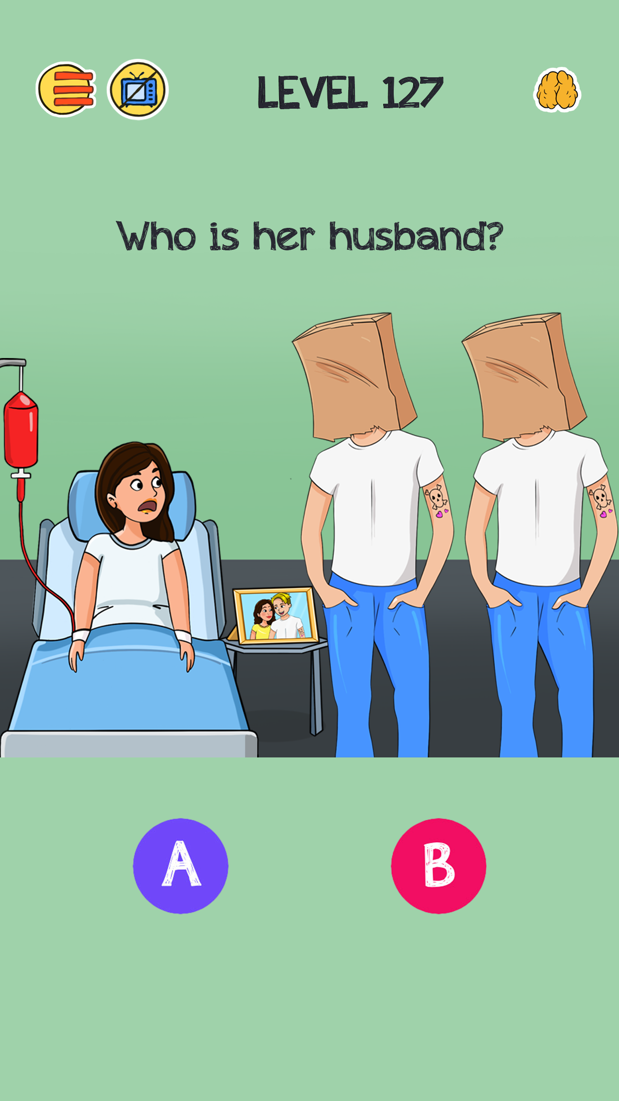 اسکرین شات 1 بازی Brain Who? Tricky Riddle Tests