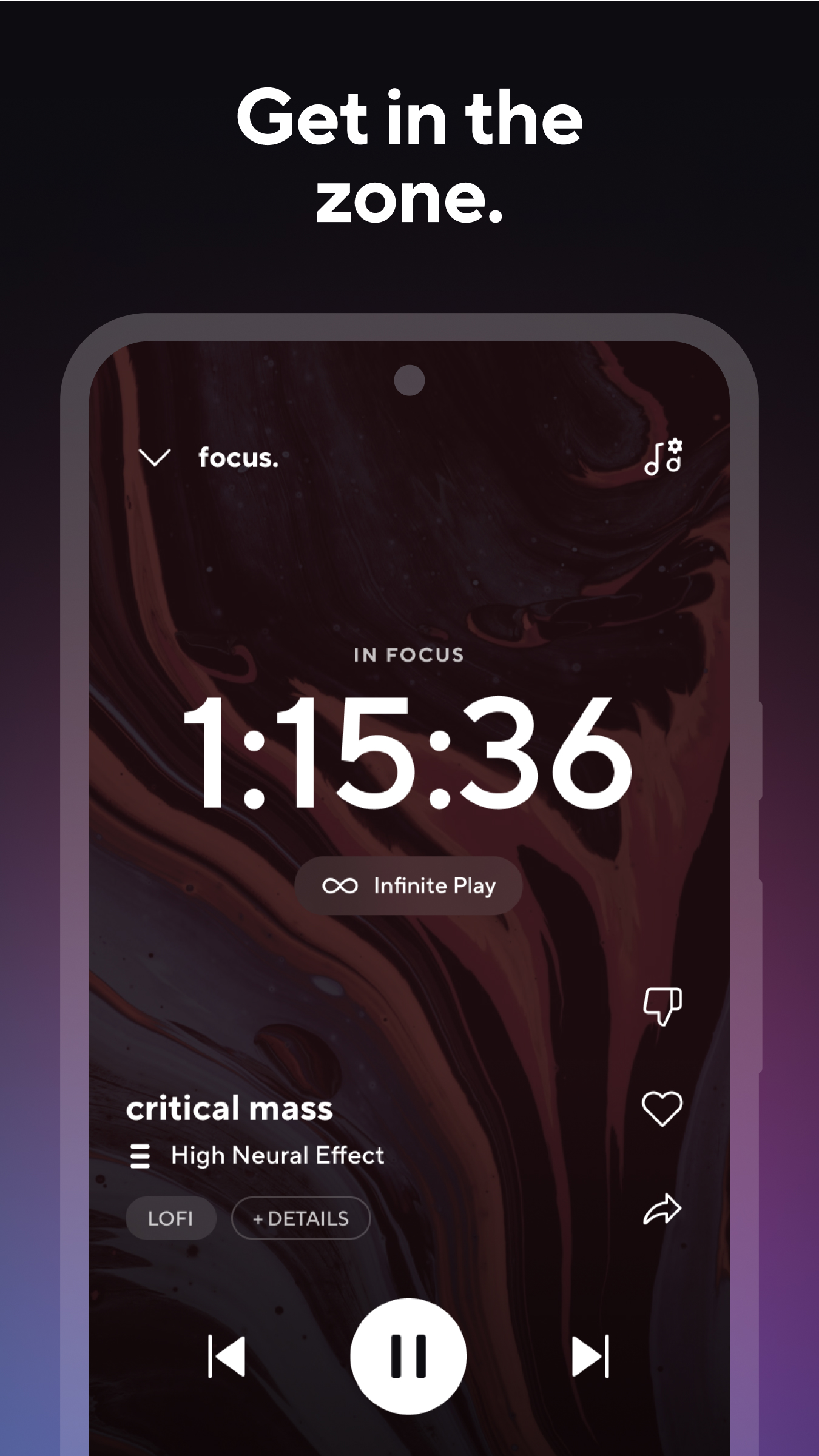 اسکرین شات 4 برنامه Music for Focus by Brain.fm