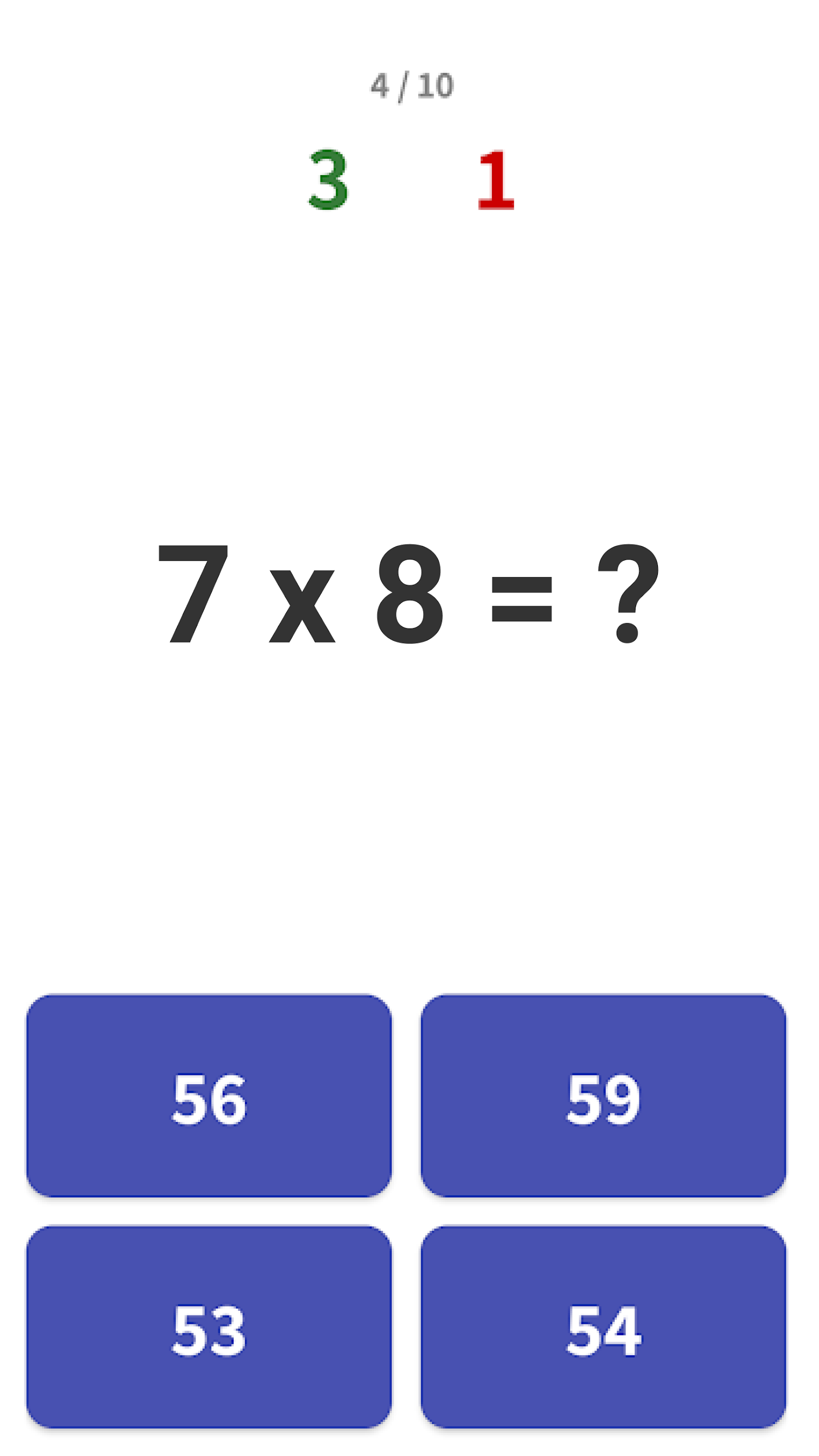 اسکرین شات 4 بازی Times Tables for Kids - Maths