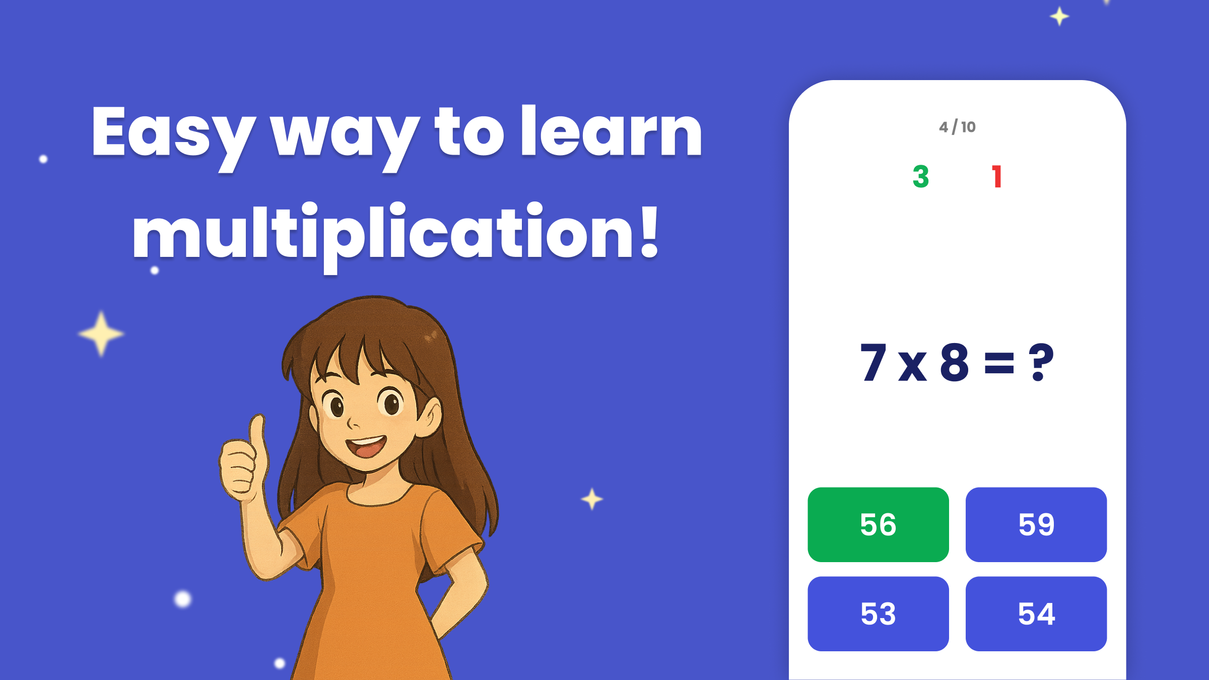 اسکرین شات 7 بازی Times Tables for Kids - Maths