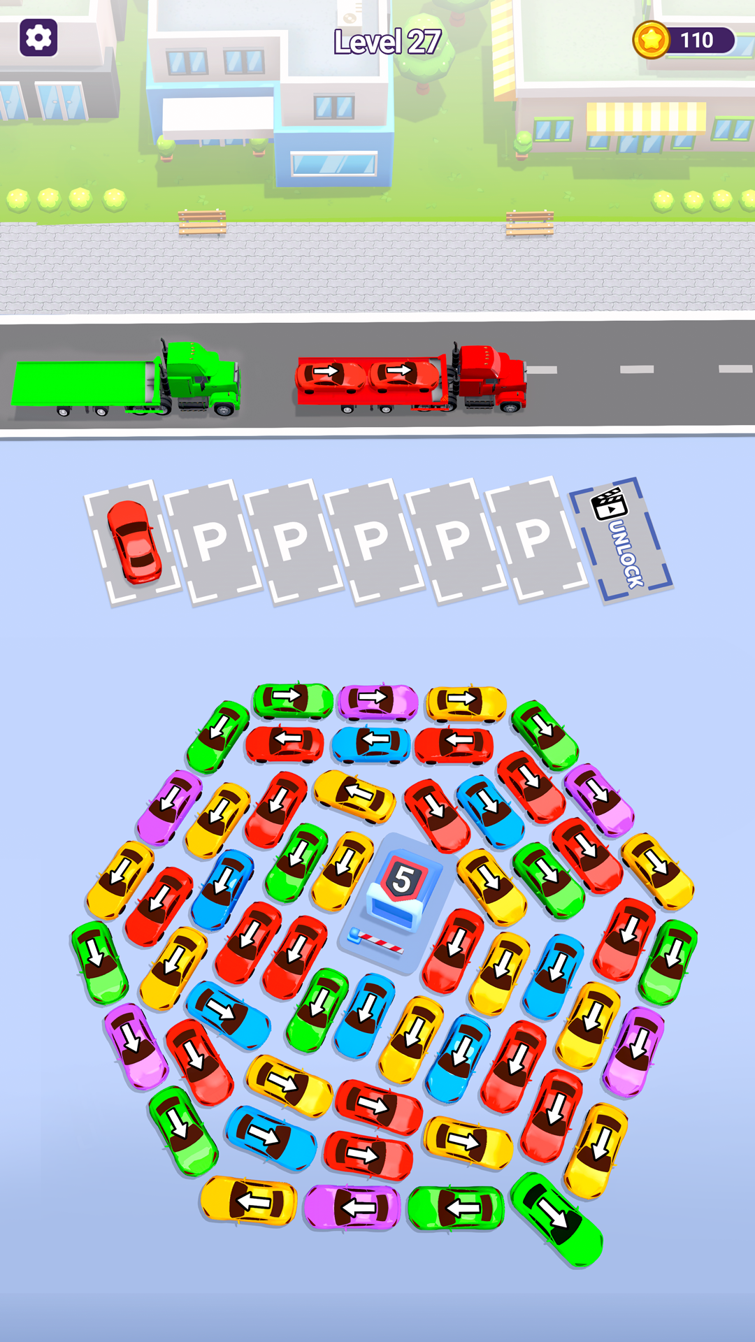 اسکرین شات 5 بازی Mini Car Jam: Parking Puzzle