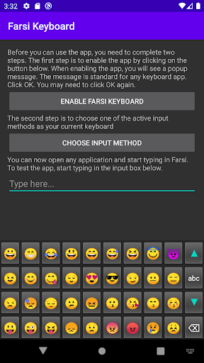 اسکرین شات 4 برنامه Farsi Keyboard