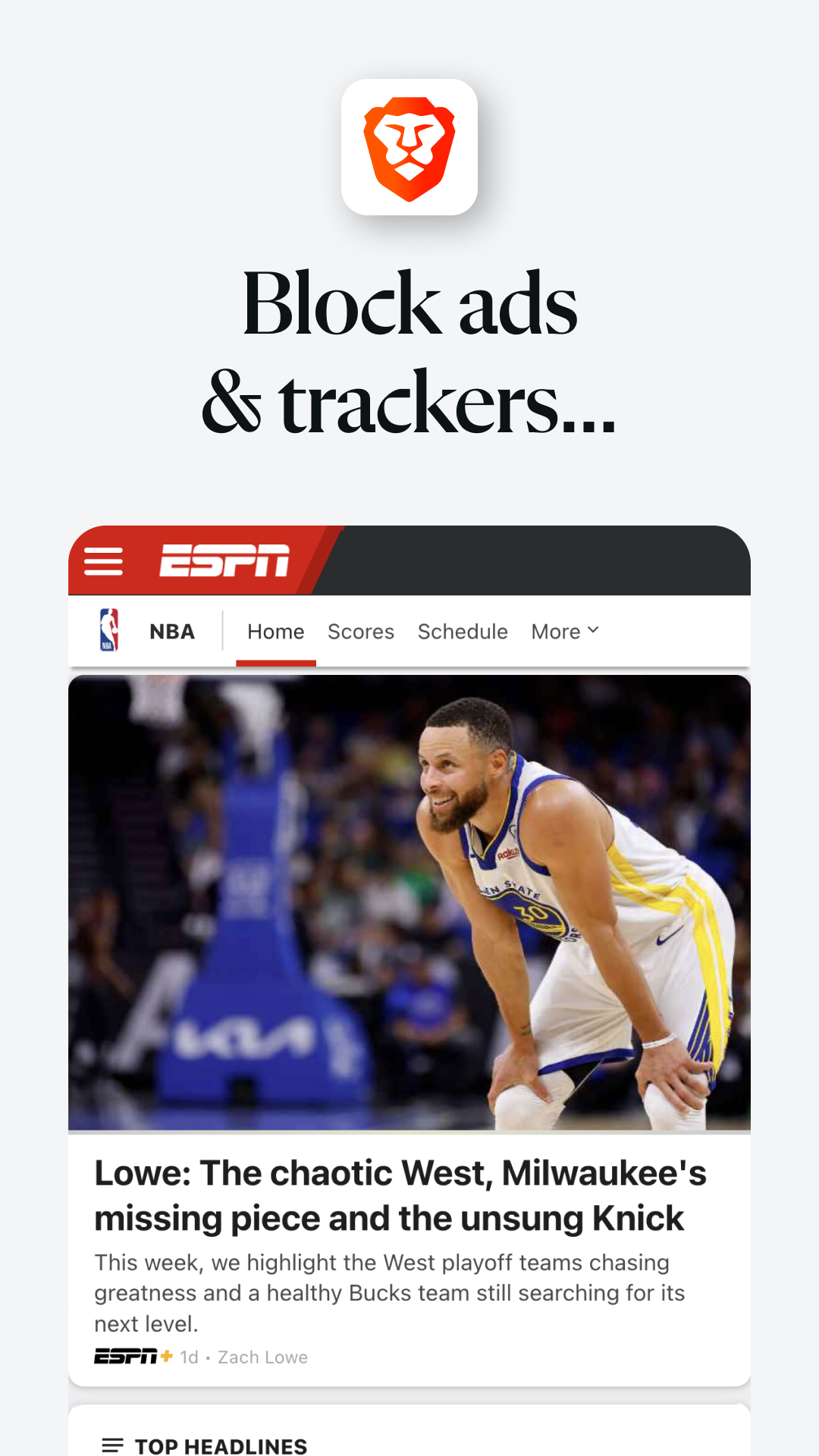 اسکرین شات 2 برنامه Brave Private Web Browser, VPN