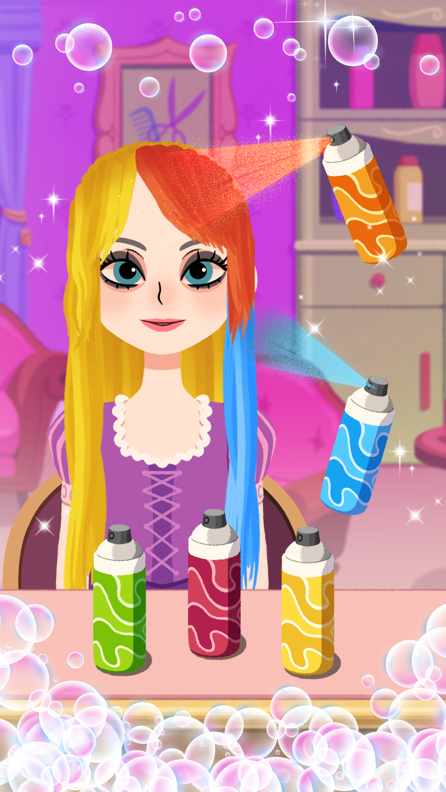 اسکرین شات 3 بازی Charming Hair Salon - Make Up