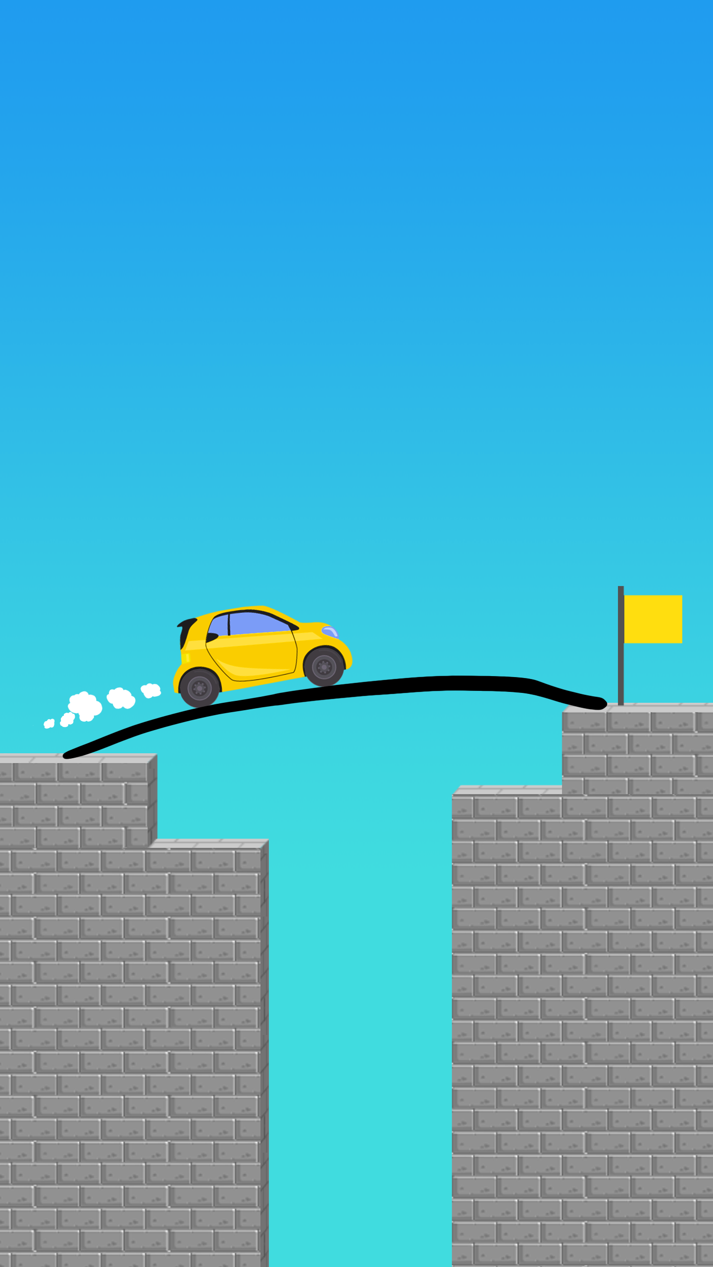 اسکرین شات 1 بازی Draw Bridge Puzzle: Brain Game