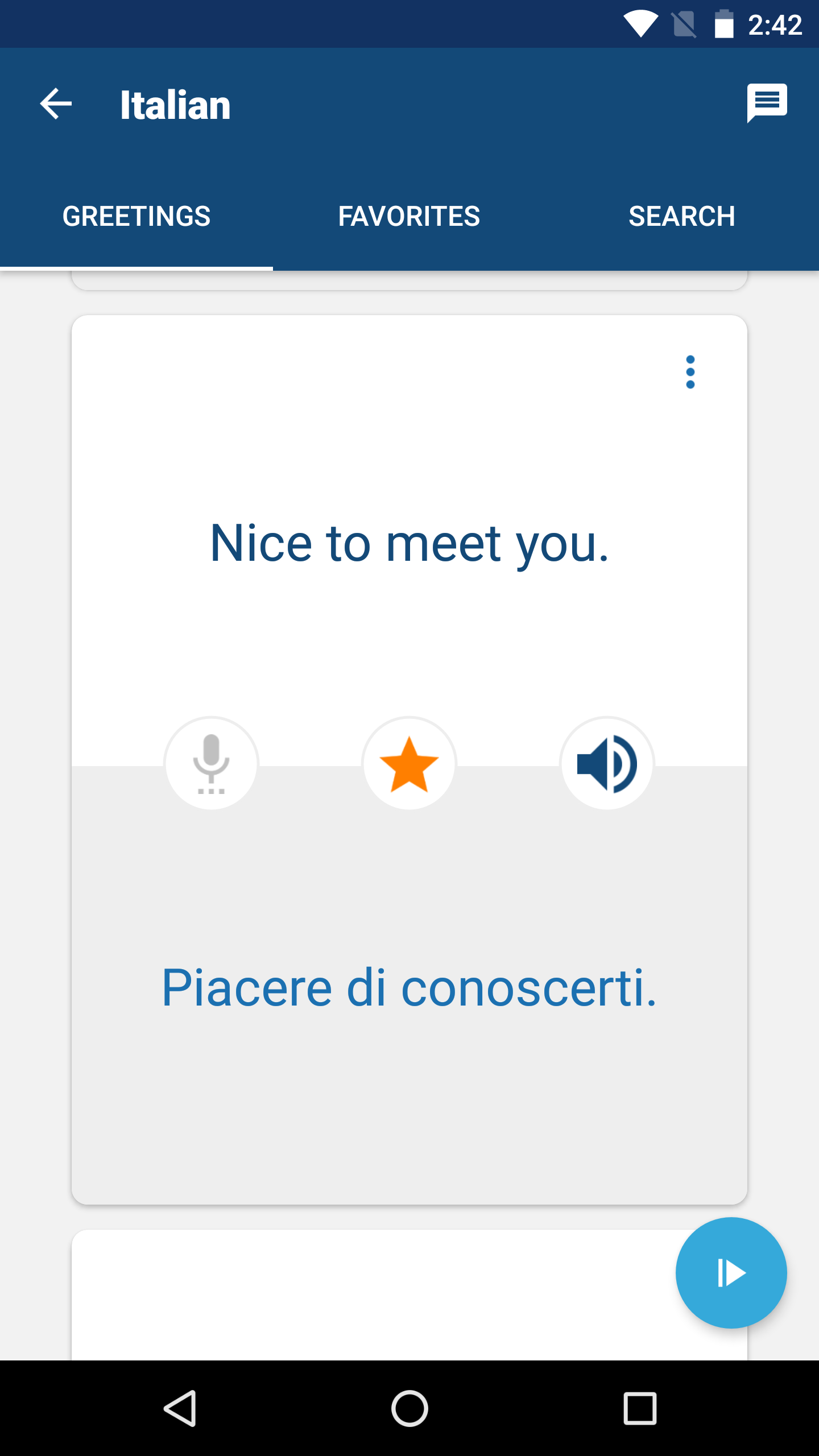 اسکرین شات 3 برنامه Learn Italian | Translator