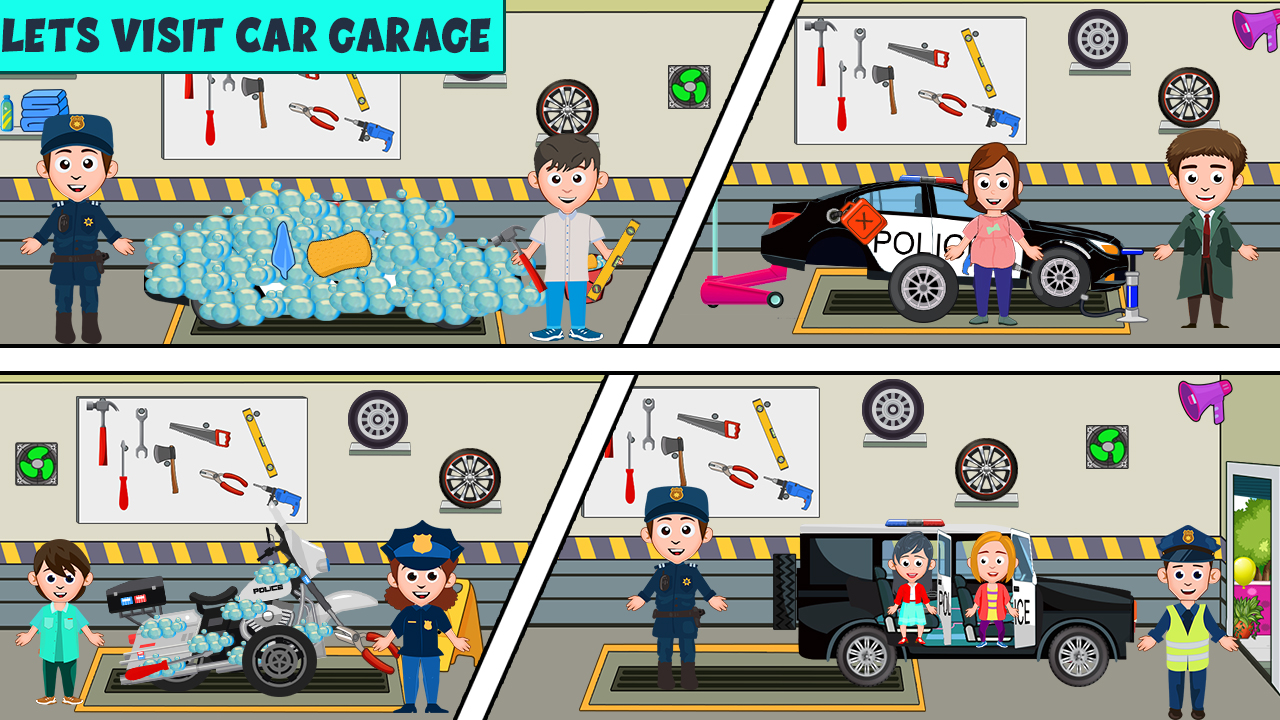 اسکرین شات 2 بازی My Family Town - City Police