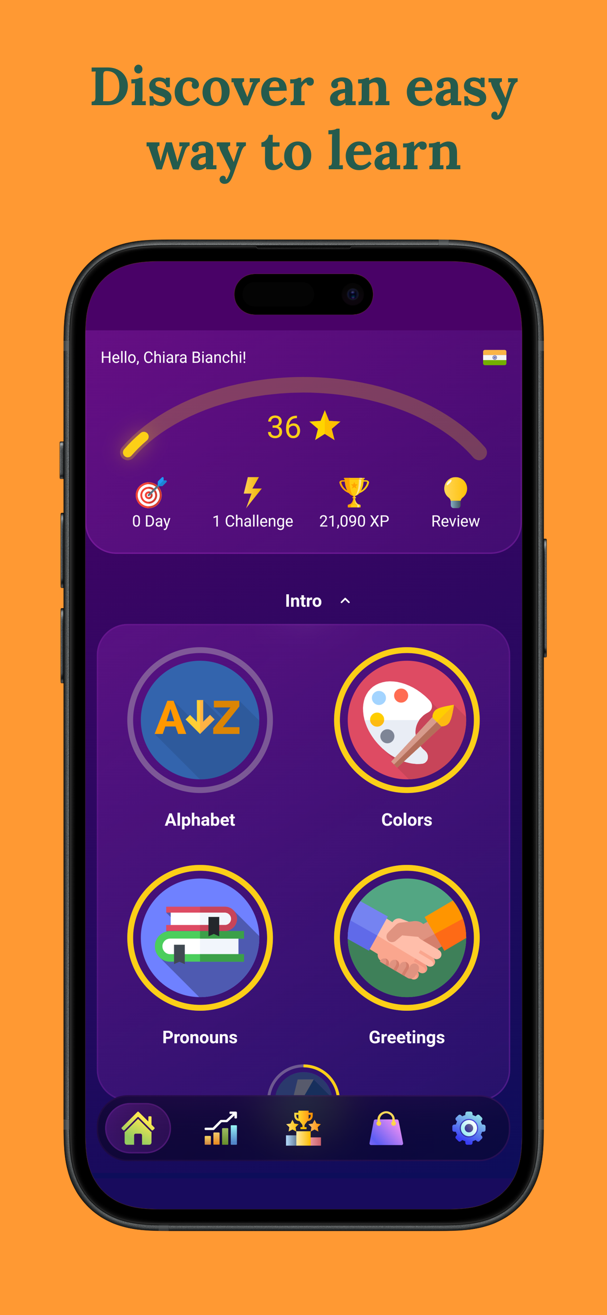 اسکرین شات 2 برنامه Learn Hindi - Beginners