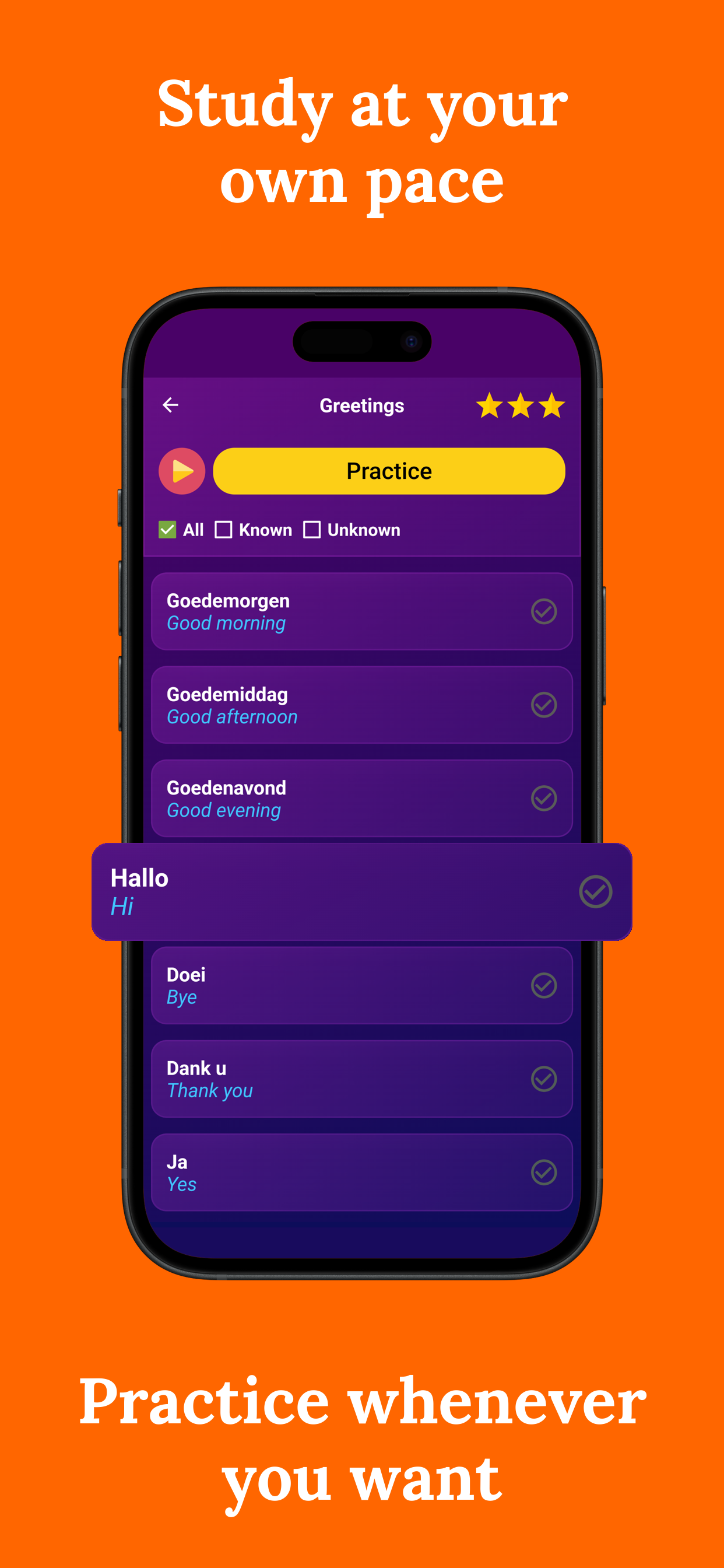 اسکرین شات 3 برنامه Learn Dutch - Beginners