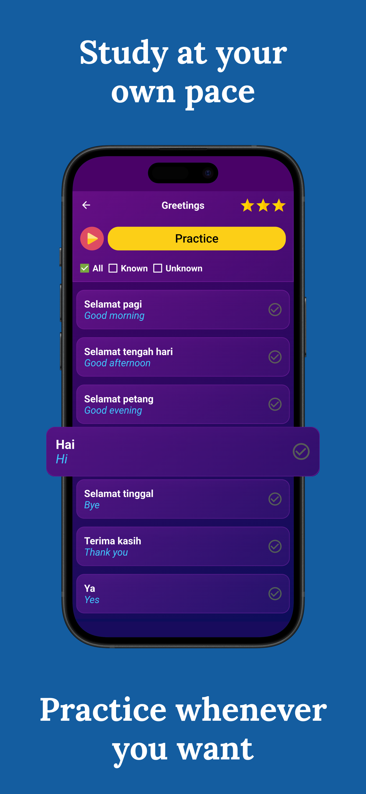اسکرین شات 3 برنامه Learn Malay - Beginners