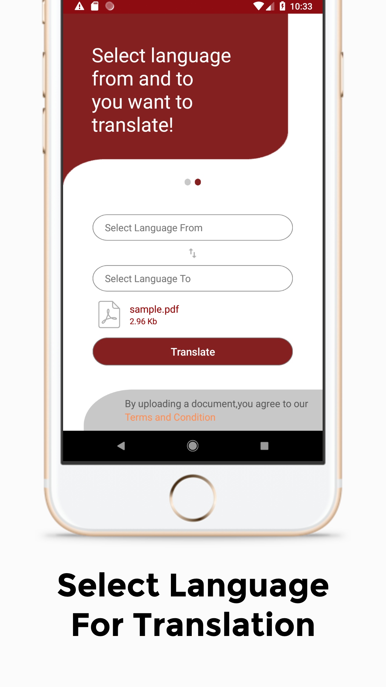 اسکرین شات 3 برنامه PDF Document Translator