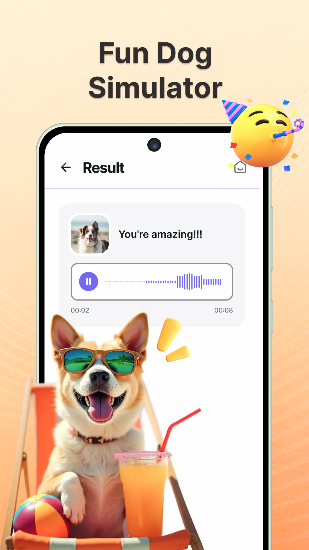 اسکرین شات 2 برنامه Human to Dog Translator