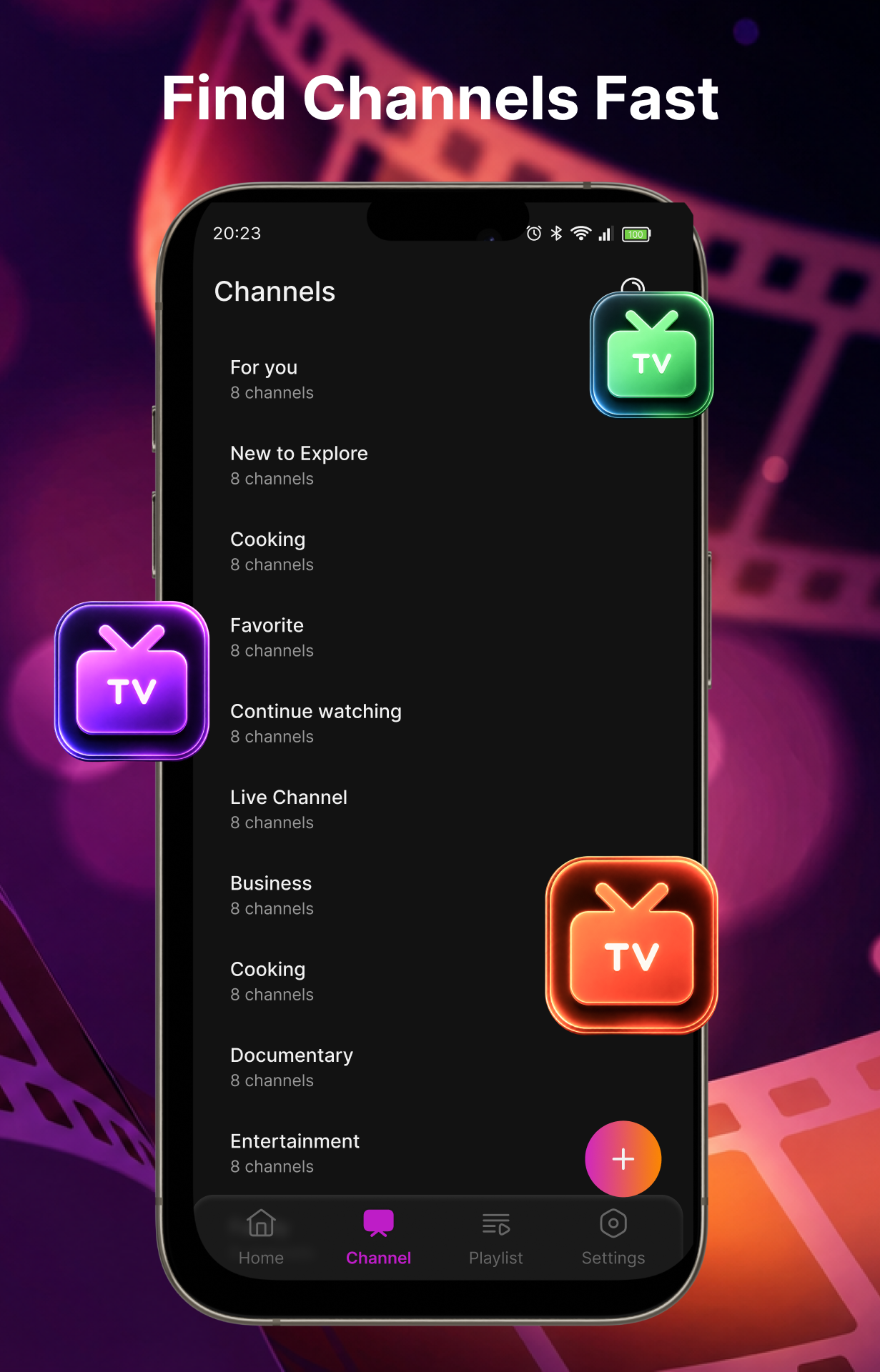 اسکرین شات 3 برنامه IPTV Player: Smart Online TV