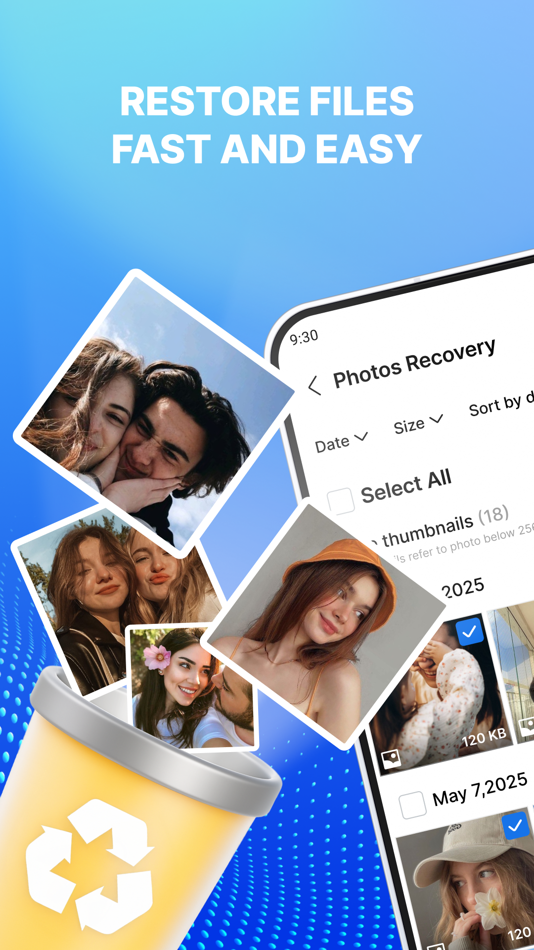 اسکرین شات 1 برنامه Photo Recovery & File Restore