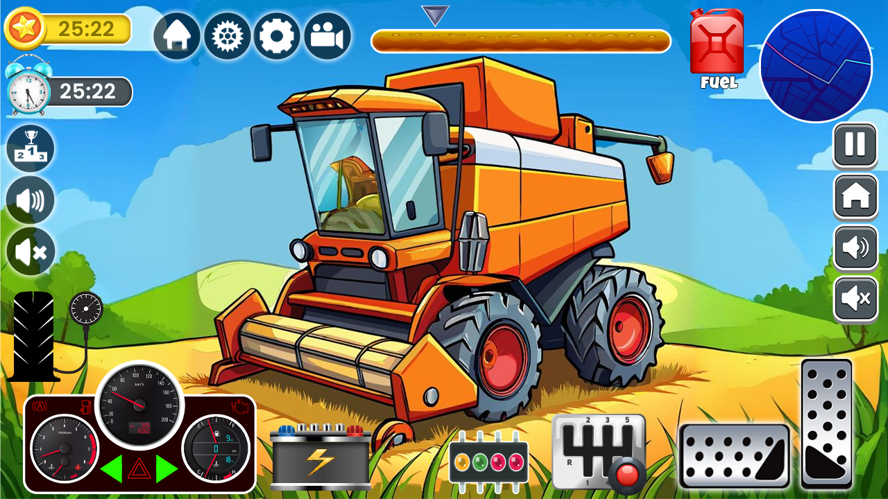اسکرین شات 3 بازی Farm Tractors Dinosaurs Games