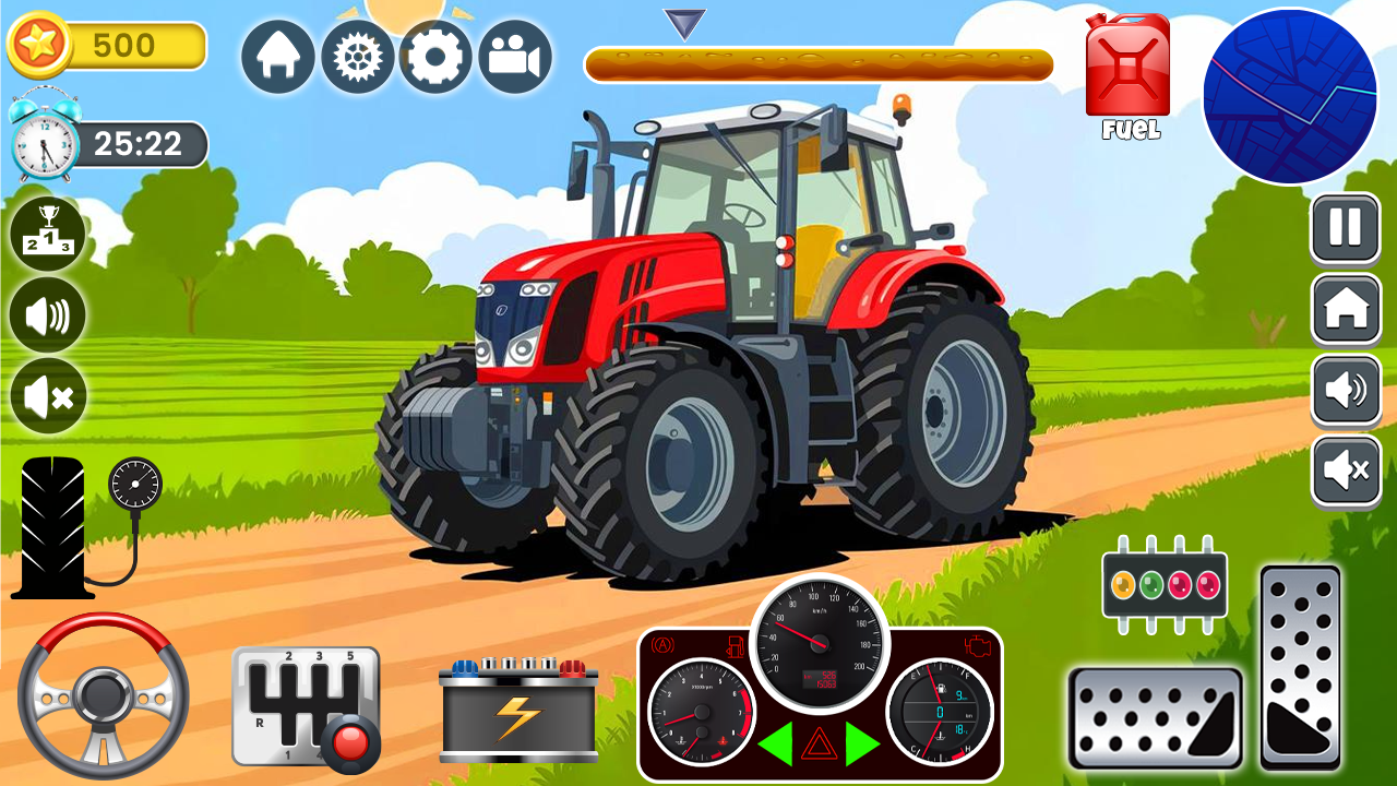 اسکرین شات 2 بازی Farm Tractors Dinosaurs Games