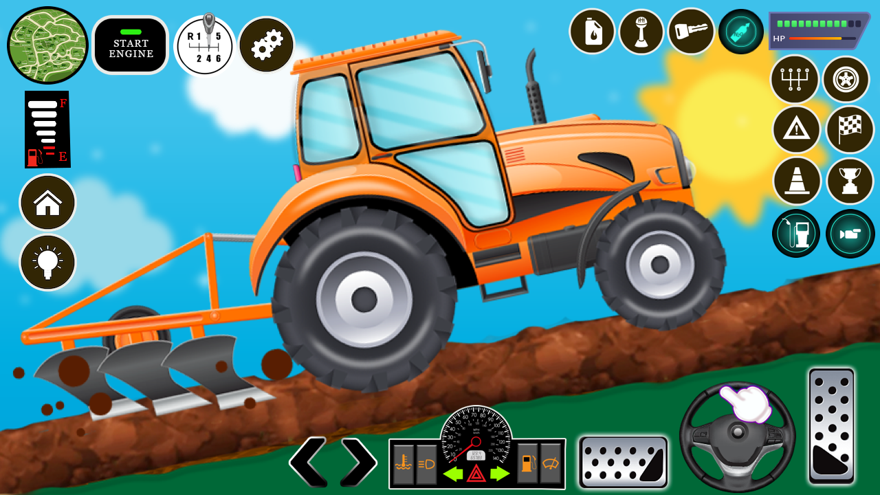 اسکرین شات 3 بازی Kids Farm Tractor Harvest Game