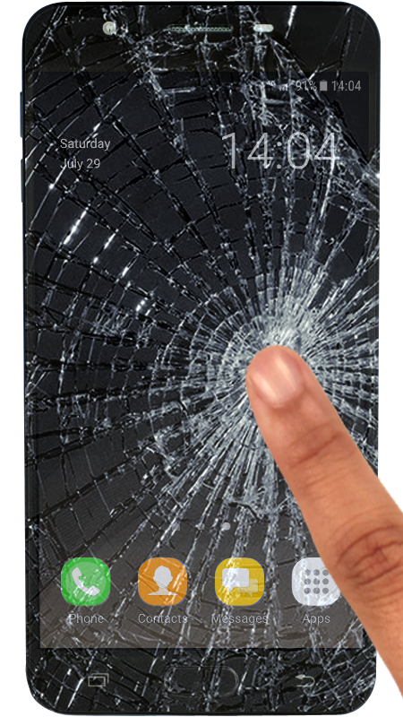 اسکرین شات 1 برنامه Broken screen prank