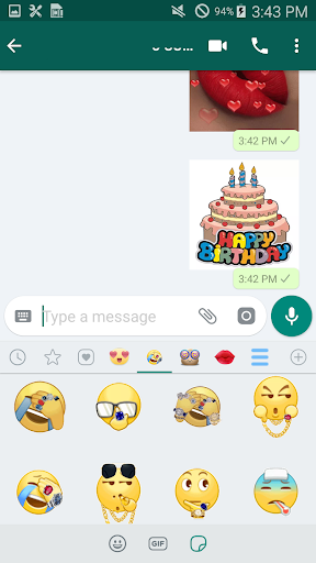 اسکرین شات 2 برنامه Love Stickers For WhatsApp