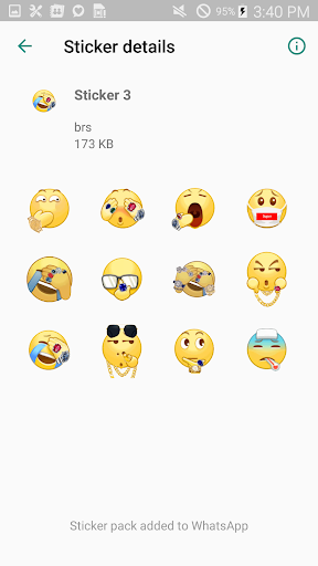 اسکرین شات 4 برنامه Love Stickers For WhatsApp