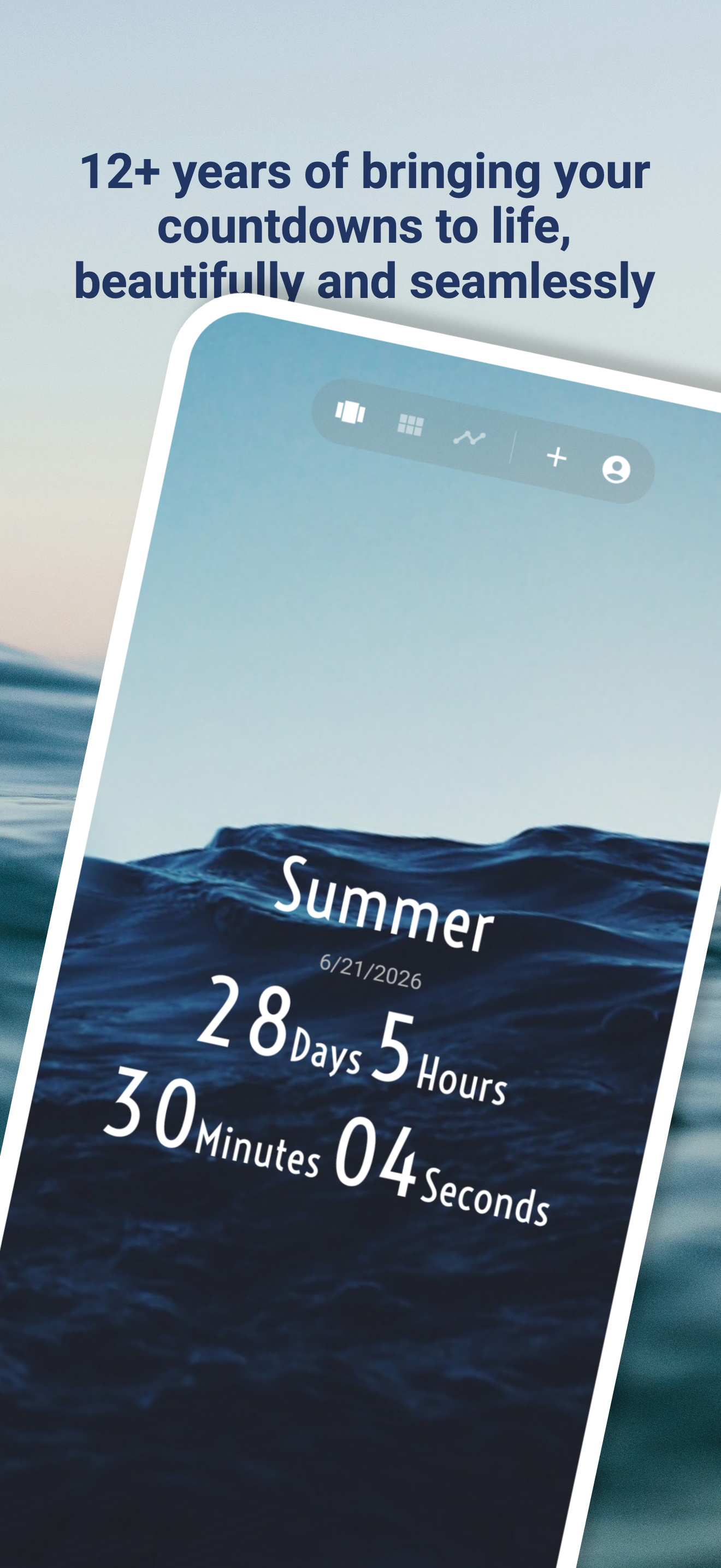 اسکرین شات 1 برنامه Time Until: Countdowns, Widget