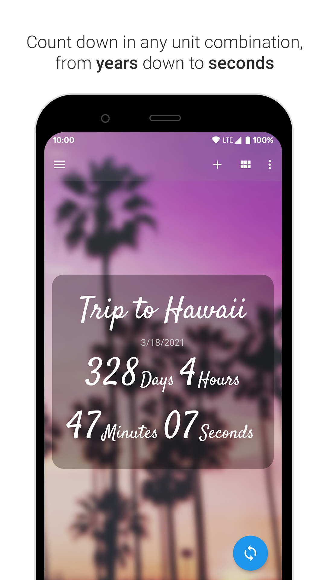 اسکرین شات 2 برنامه Time Until: Countdowns, Widget