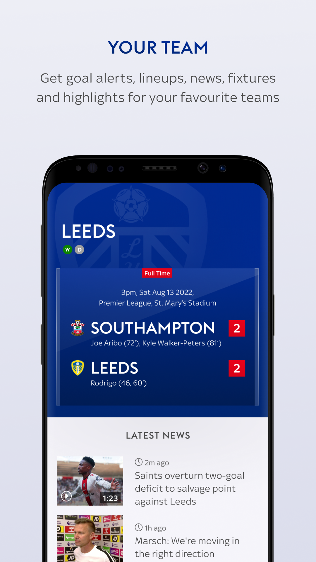 اسکرین شات 4 برنامه Sky Sports Scores
