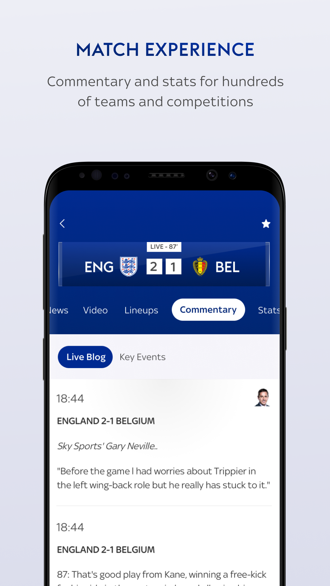 اسکرین شات 5 برنامه Sky Sports Scores