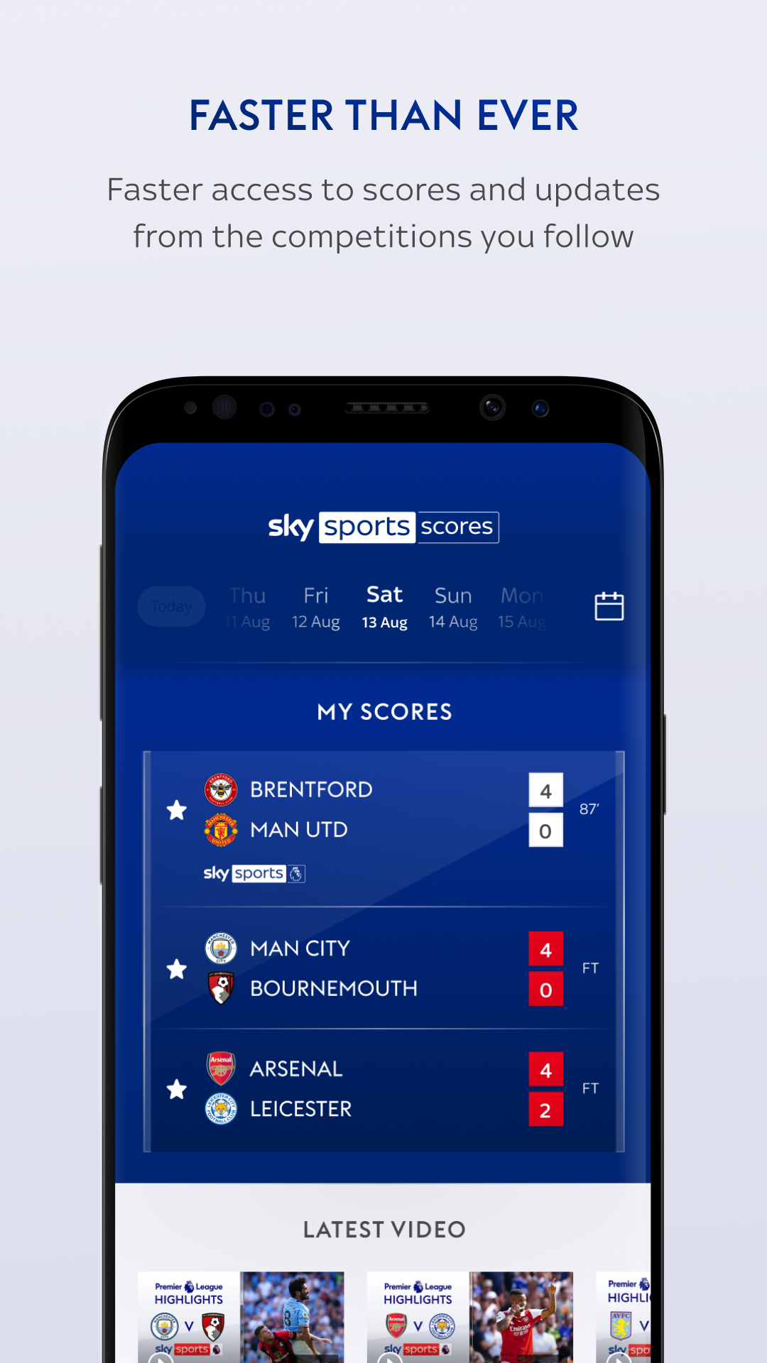 اسکرین شات 3 برنامه Sky Sports Scores