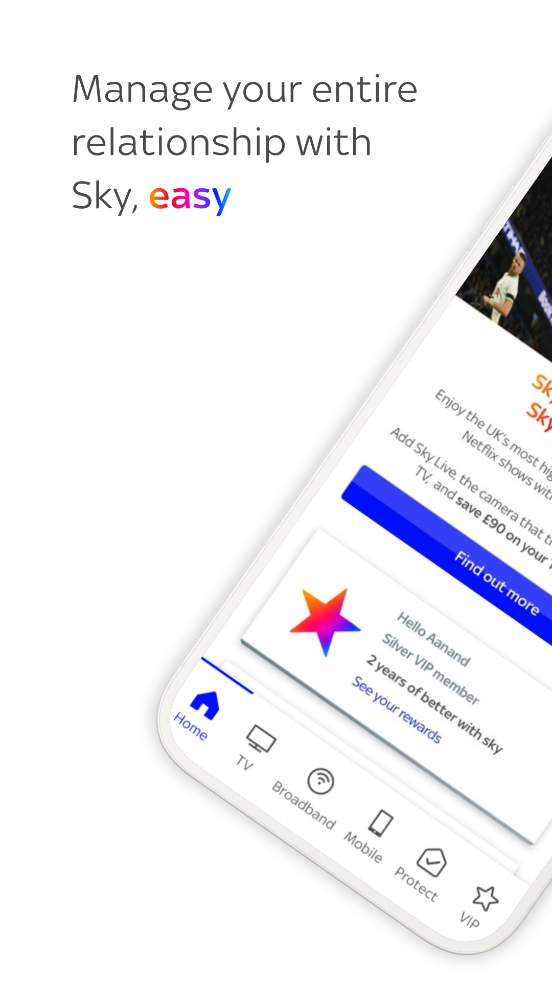 اسکرین شات 1 برنامه My Sky | TV, Broadband, Mobile