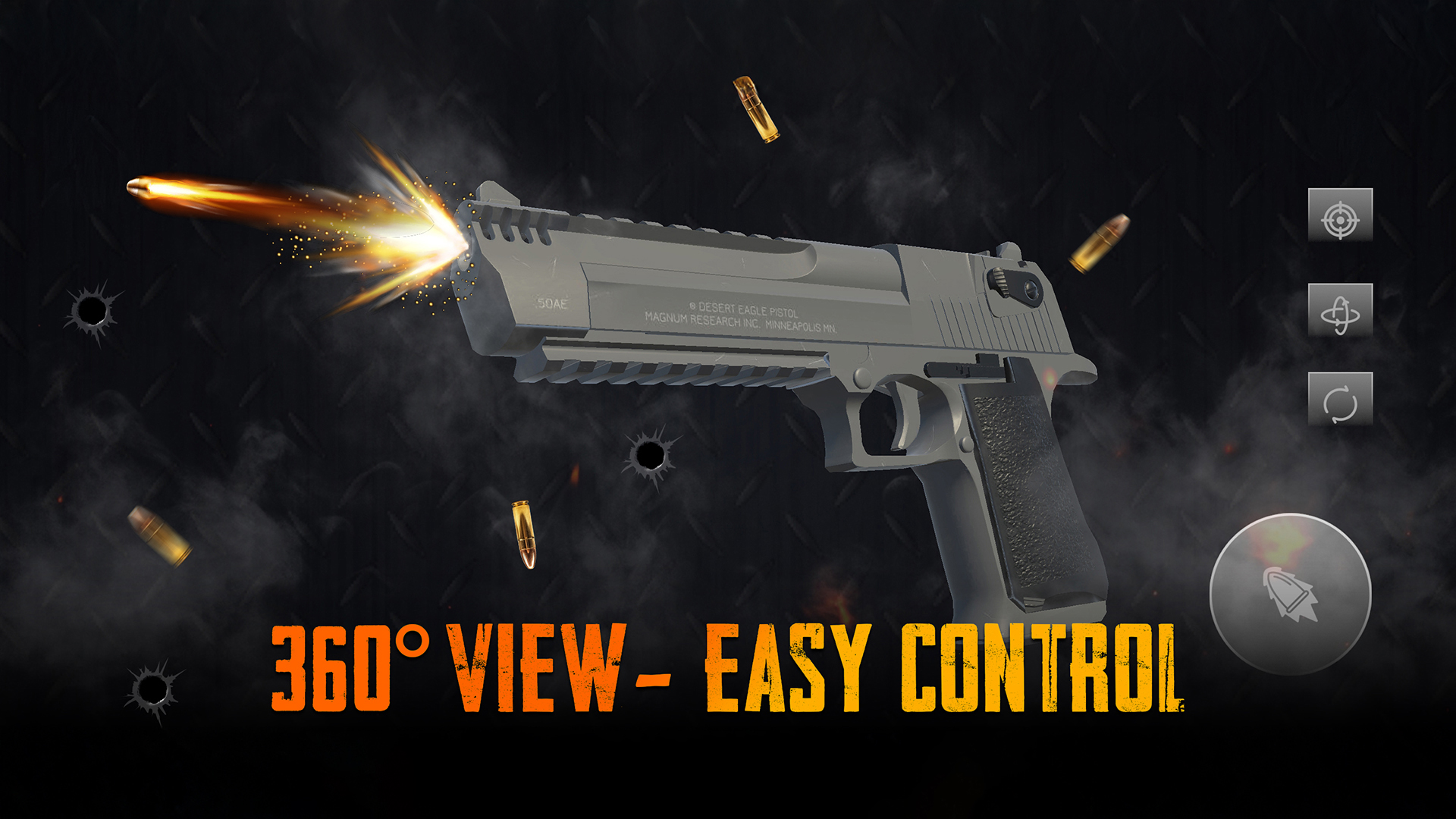 اسکرین شات 1 برنامه 3D Gun Simulator - Gun Pro