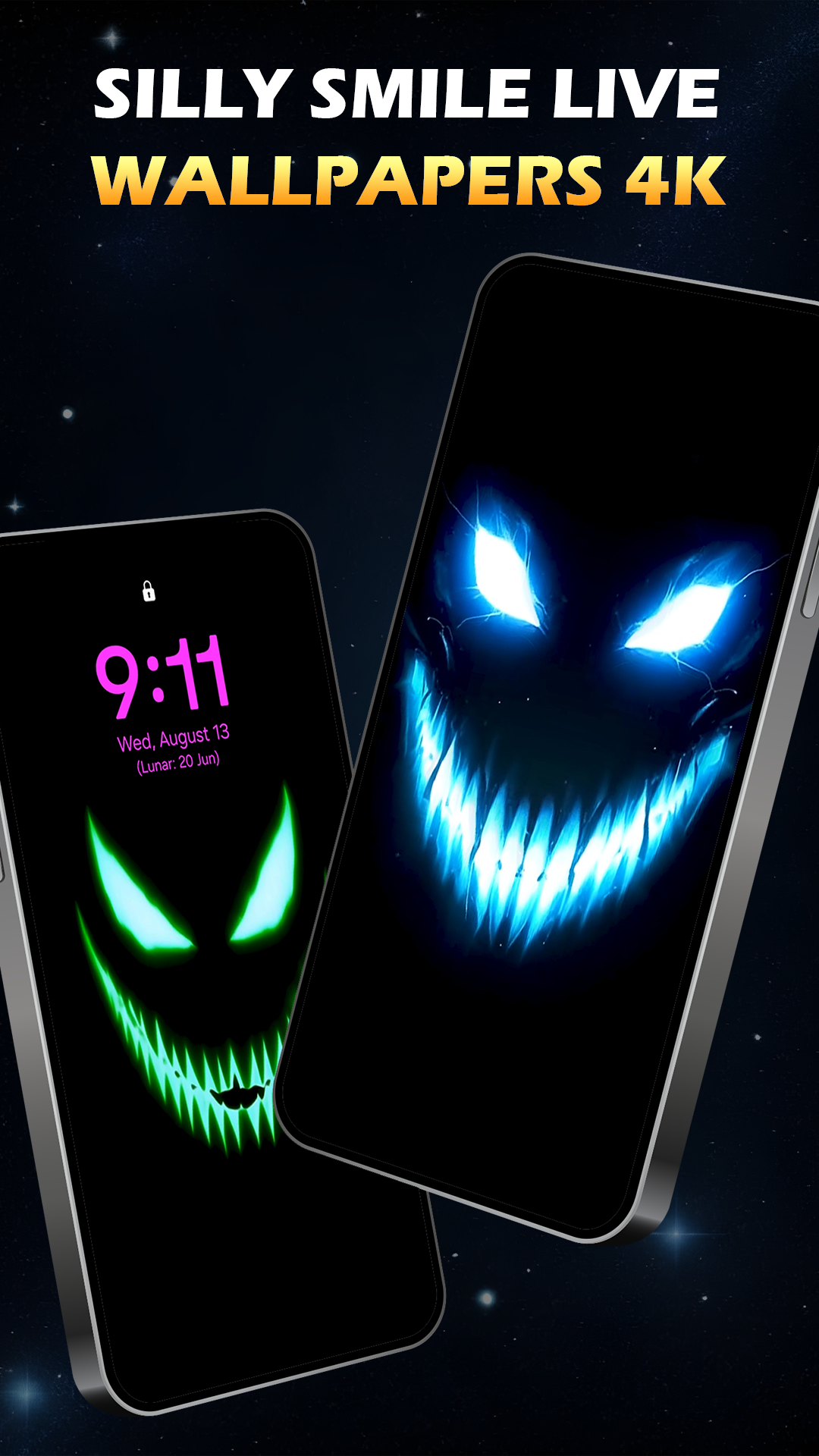 اسکرین شات 2 برنامه Silly Smiley Live Wallpaper