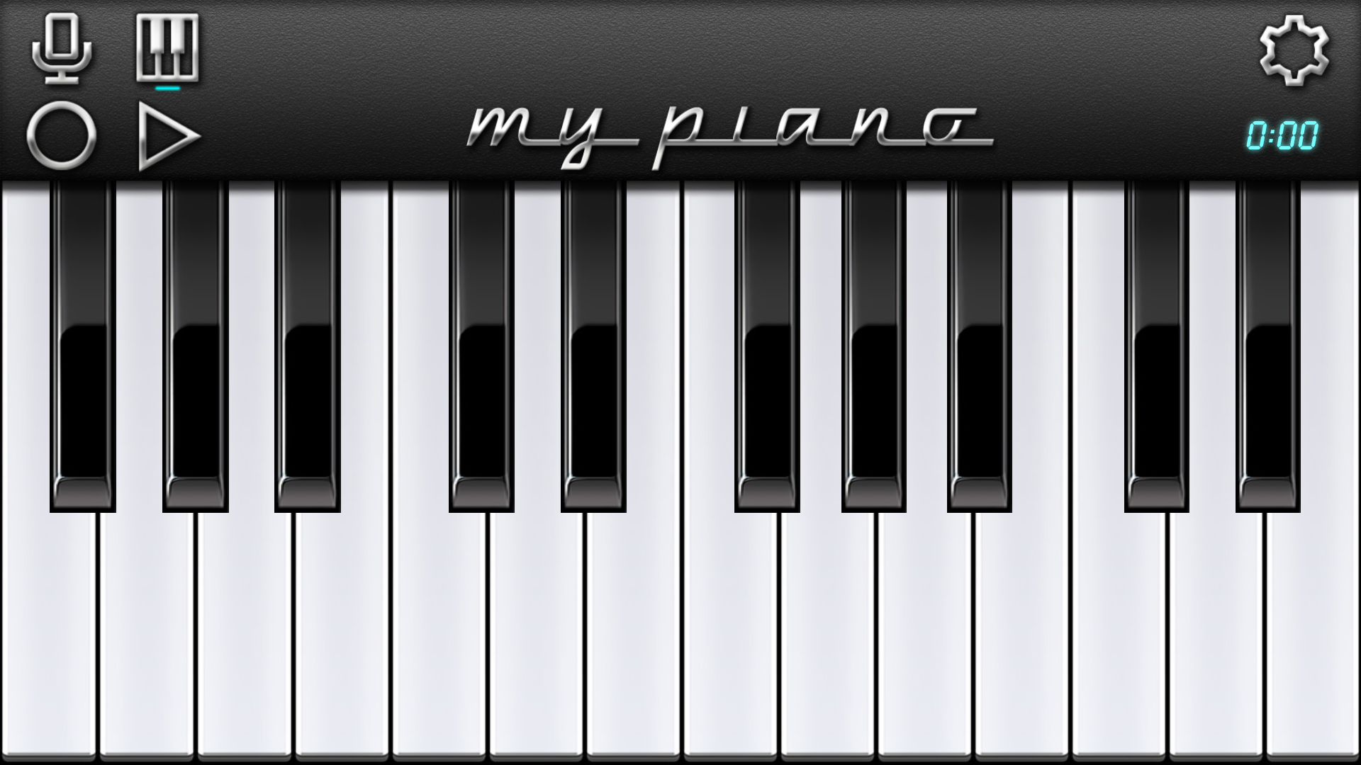 اسکرین شات 1 برنامه My Piano - Record & Play