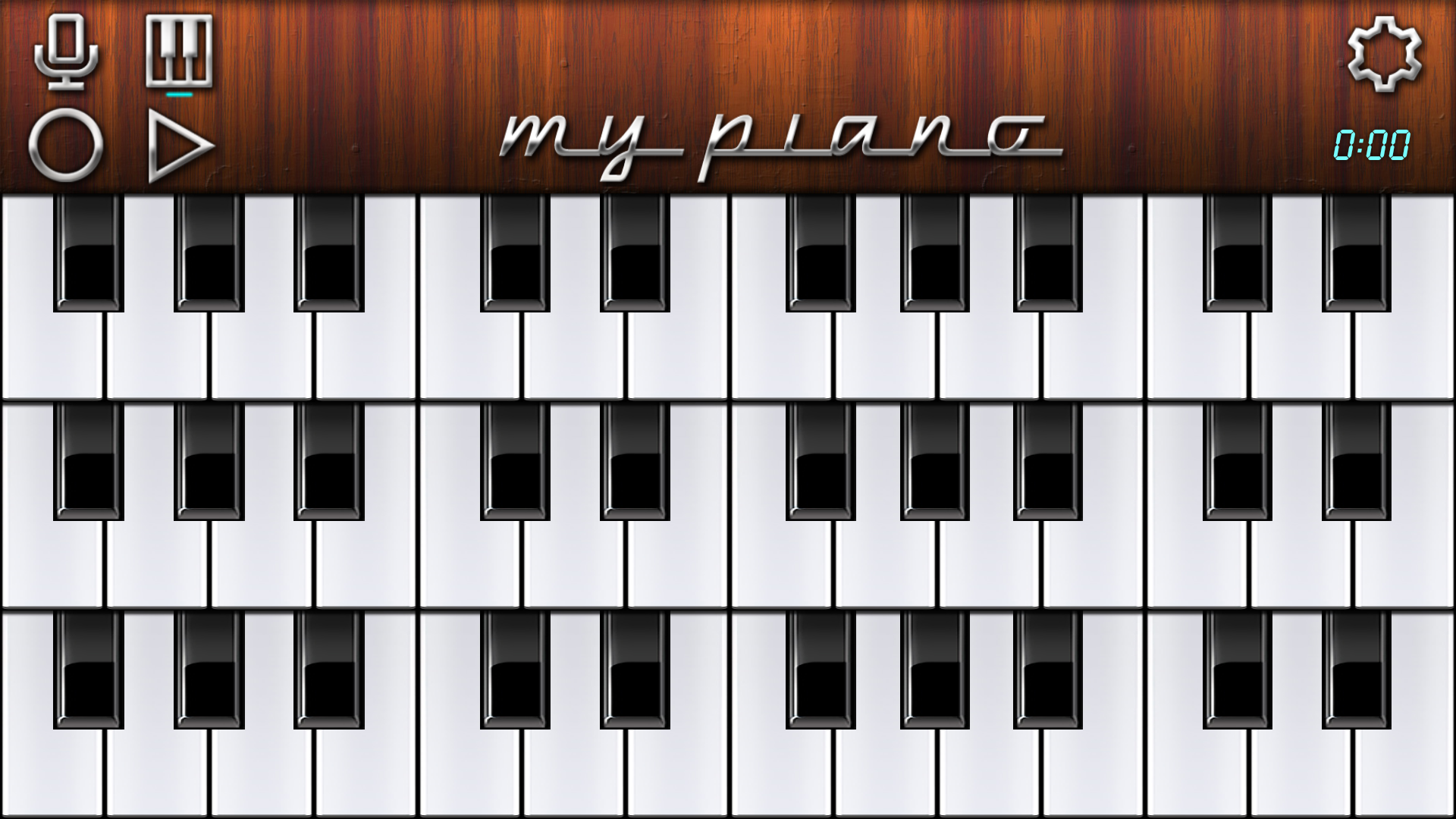 اسکرین شات 3 برنامه My Piano - Record & Play