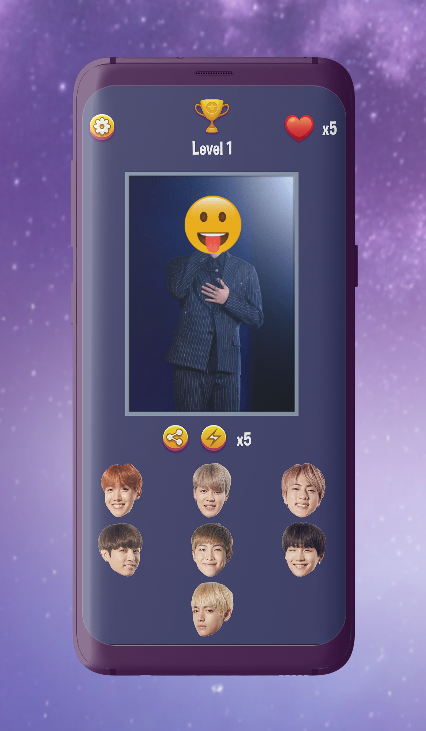 اسکرین شات 4 بازی Guess BTS Member Game