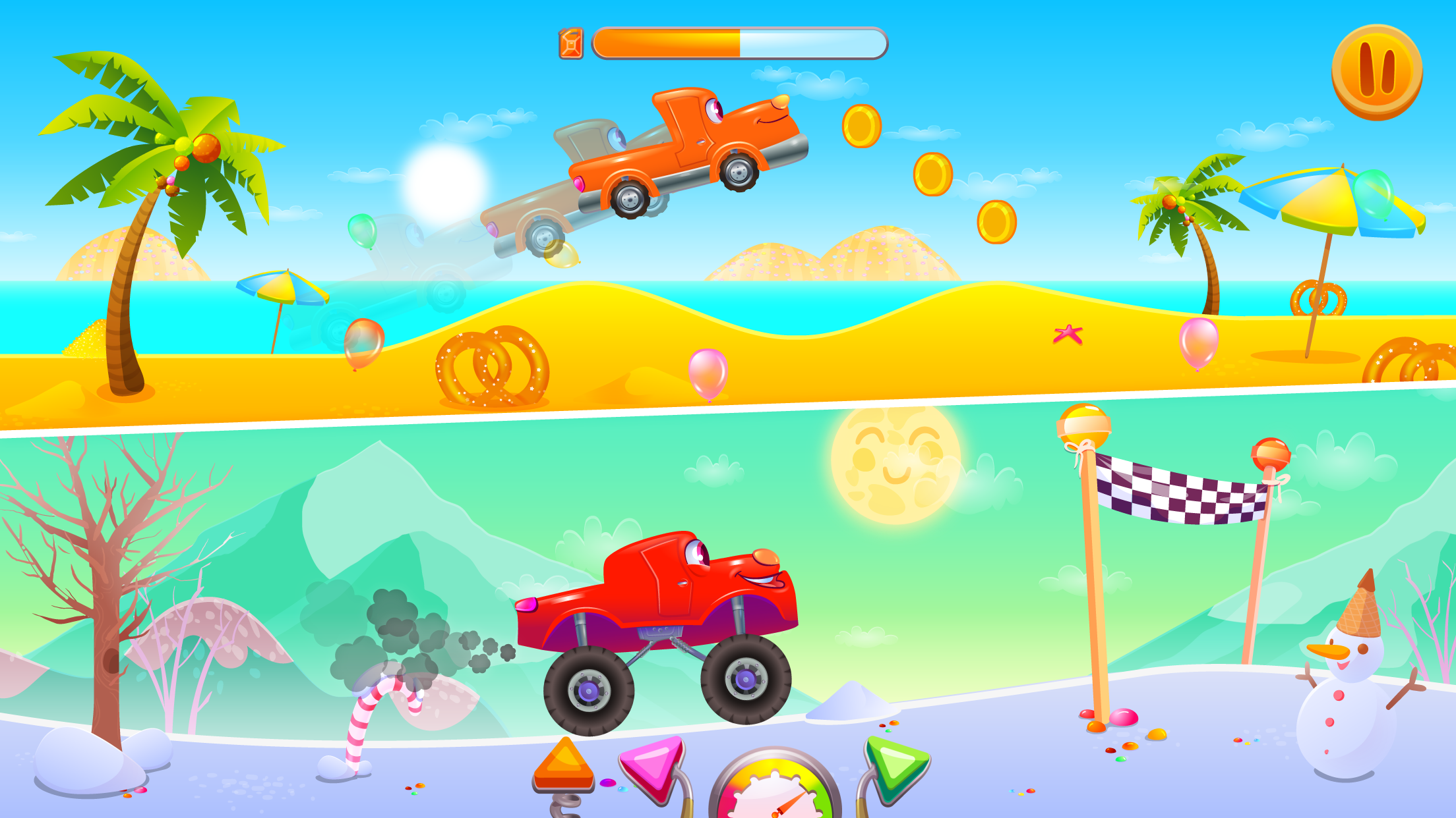 اسکرین شات 5 بازی Funny Racing Cars