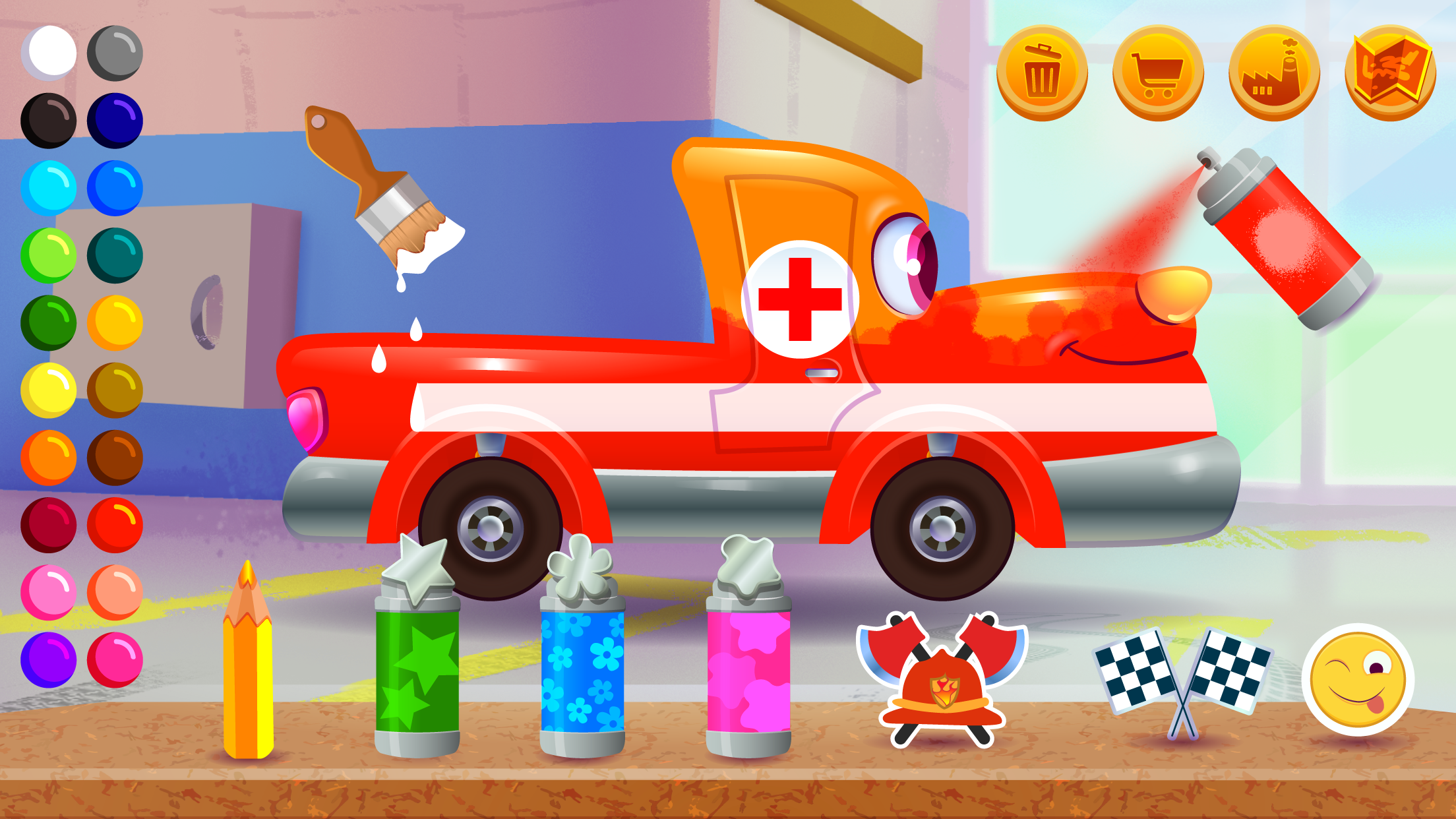 اسکرین شات 3 بازی Funny Racing Cars