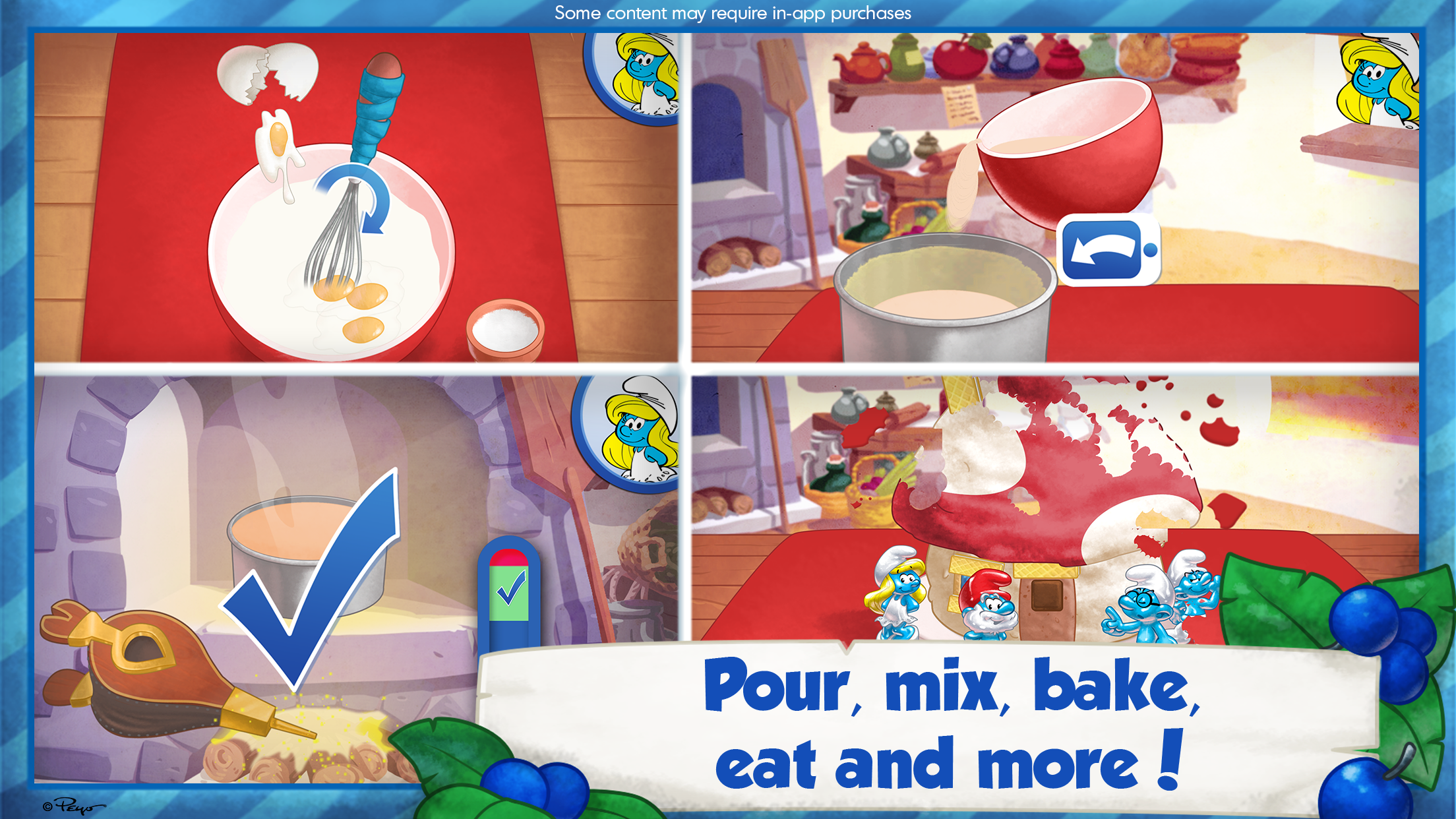 اسکرین شات 2 بازی The Smurfs Bakery