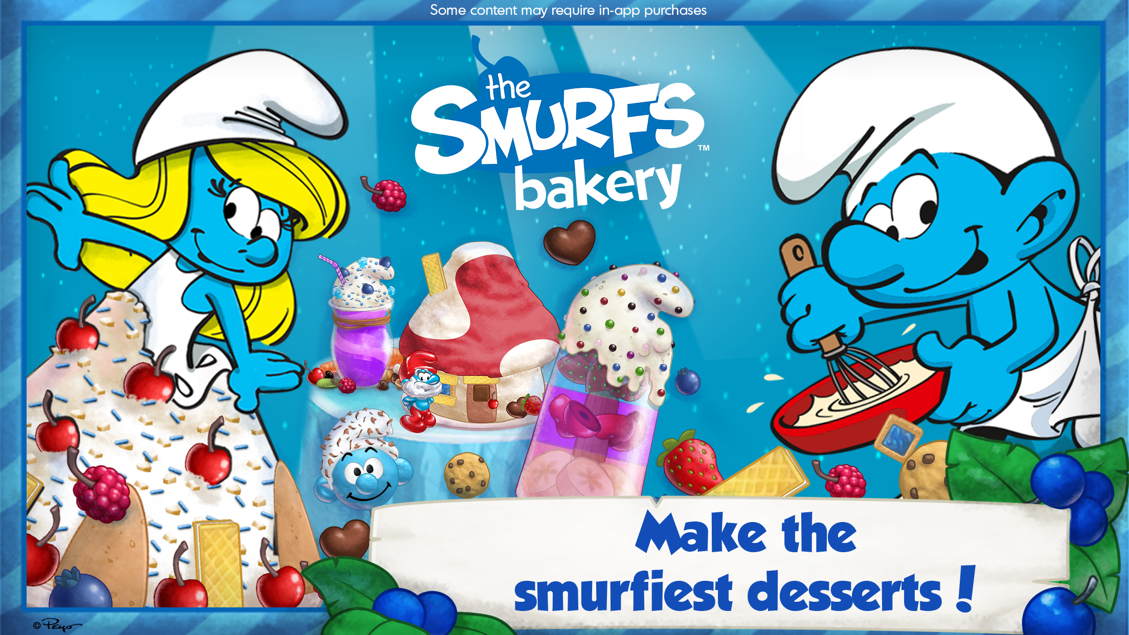 اسکرین شات 1 بازی The Smurfs Bakery