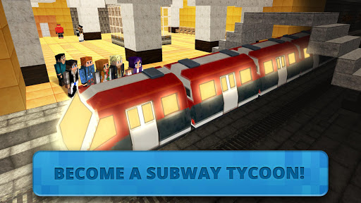 اسکرین شات 2 بازی Subway Craft: Build Big City & Ride Block Train 3D