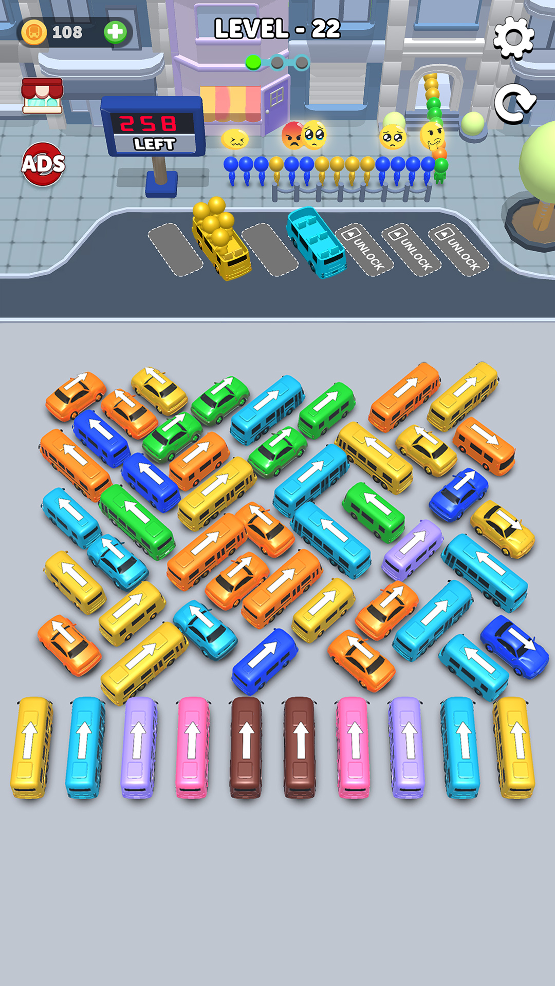 اسکرین شات 1 بازی Bus Jam: Parking Go!